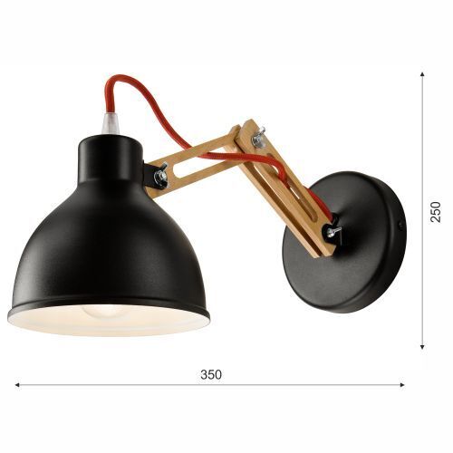 Holz Schwarz Spot Modern vielseitig TIASIA Lampe Beleuchtung, Lampe