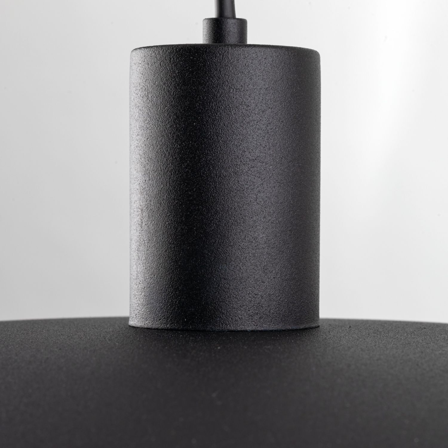 Suspension noire métal Ø41 cm rond E27 Loft