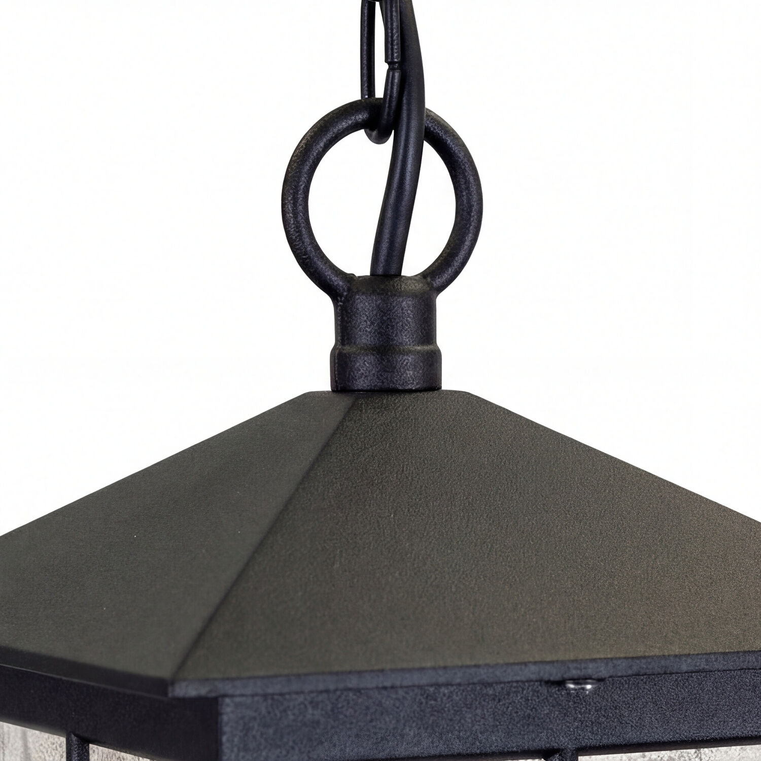 aussen-haengeleuchte-harold-1-flammig-schwarz-rustikal-vintage-04 Pendelleuchte, Hängeleuchte, Metall schwarz, Ringschlaufe, Quadrat-Schirm