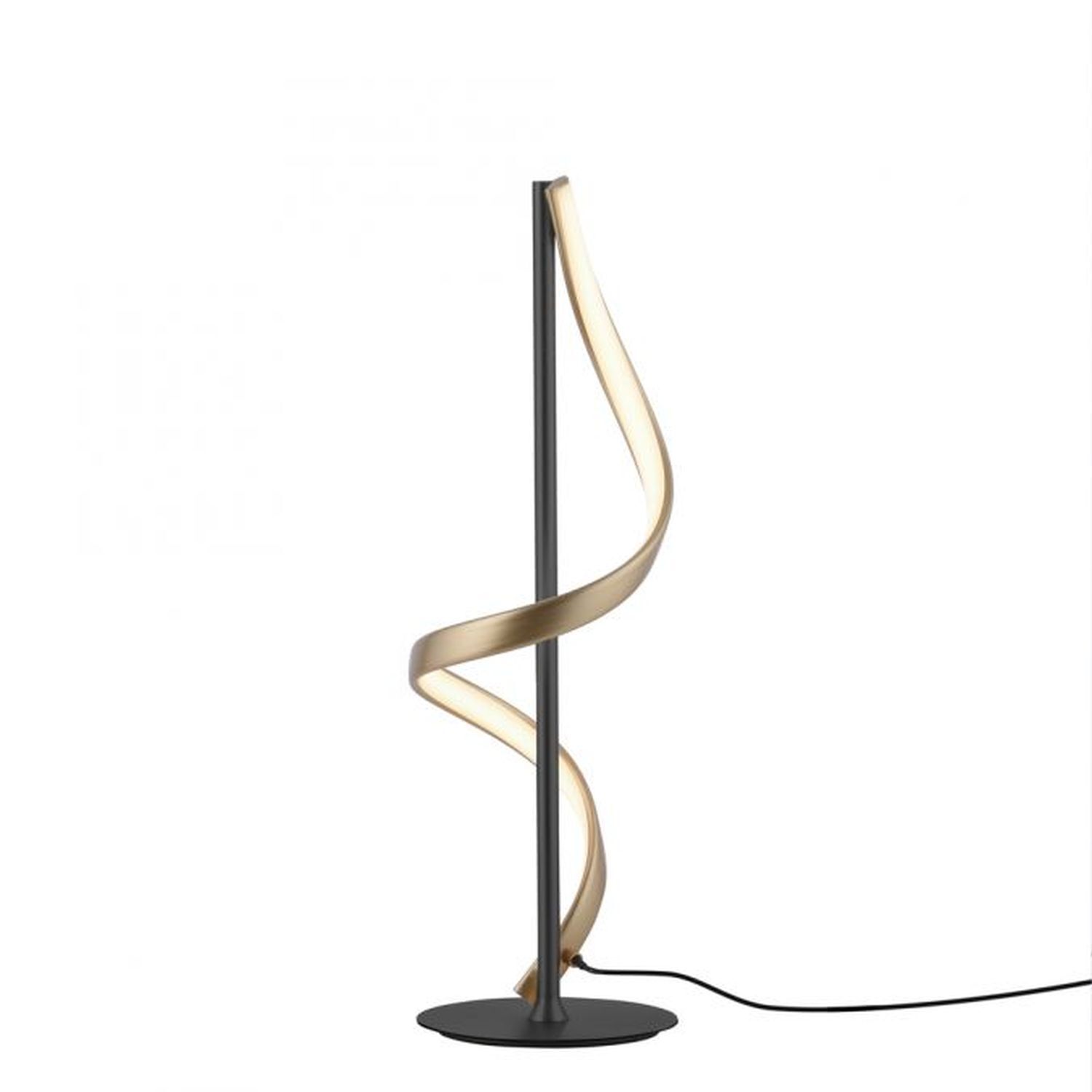 LED Tischlampe dimmbar 50 cm 1235 lm Anthrazit Messing