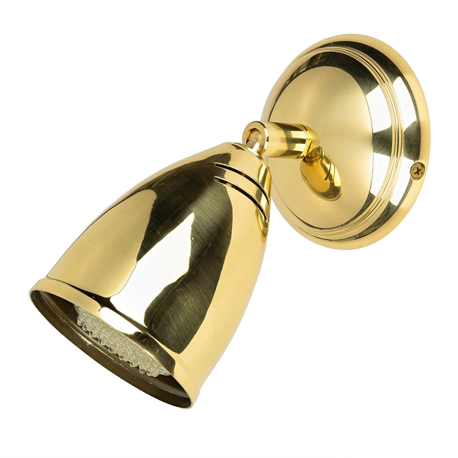 Spot lampe petit laiton massif E27 orientable Beleuchtung, Drinnen