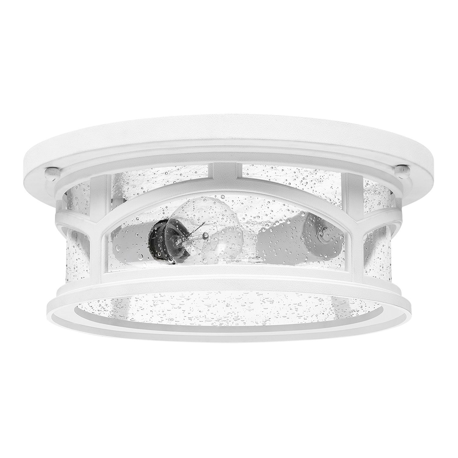 Plafonnier extérieur IP44 design vintage blanc entrée