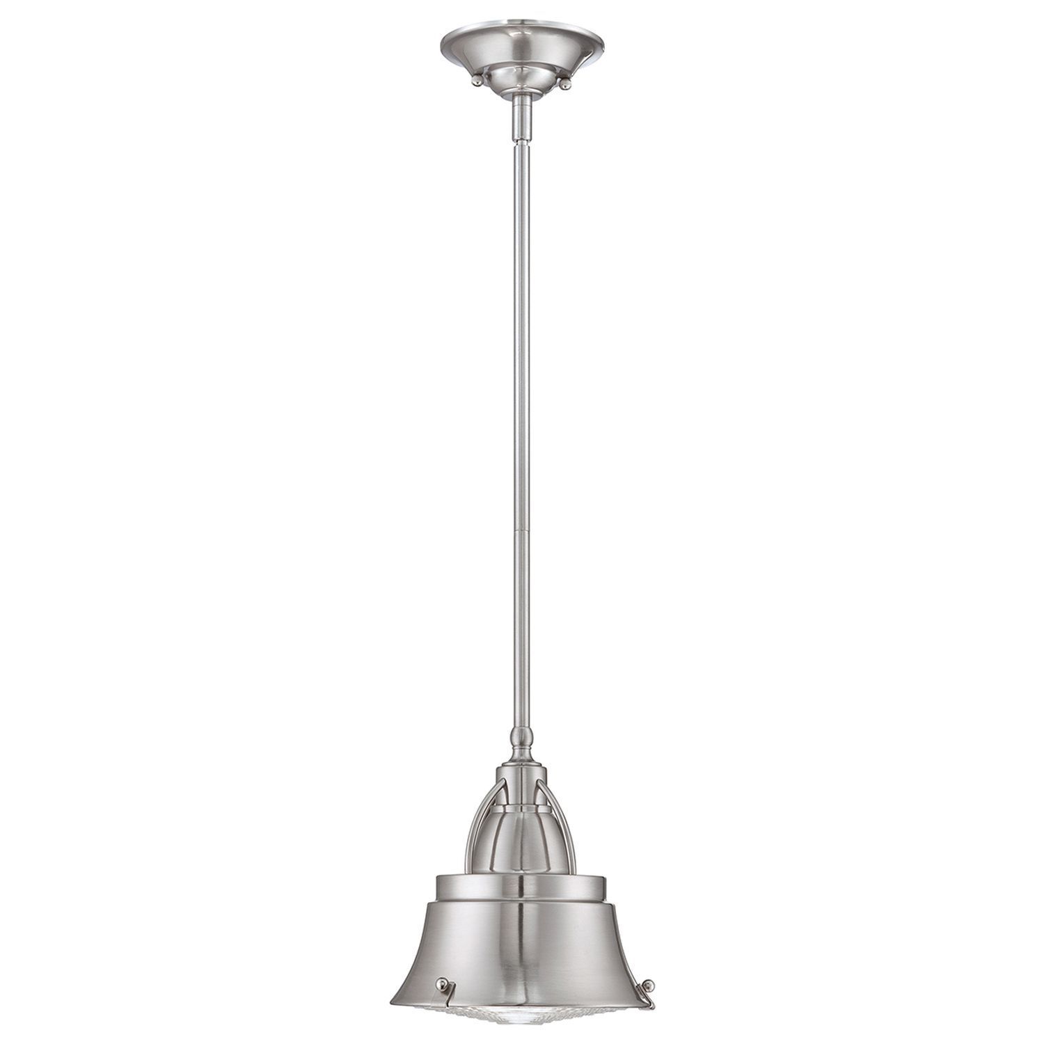 Deckenlampe Industrial Metall Glas in Nickel DEBIELA