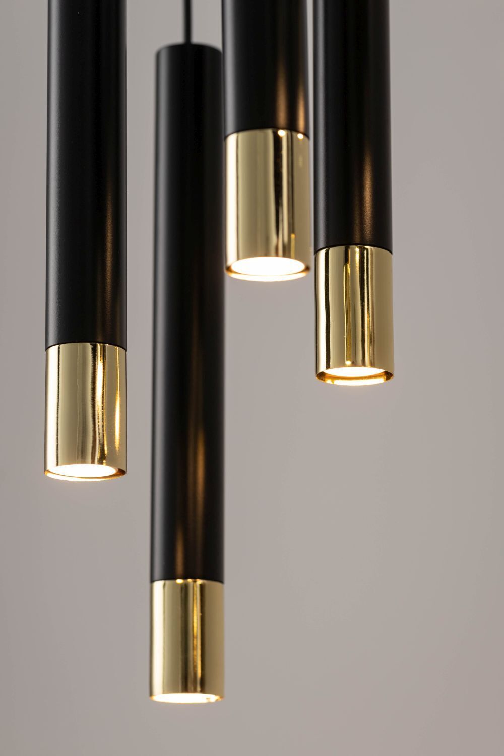 Hängeleuchte Modern Esstisch Metall Schwarz Gold