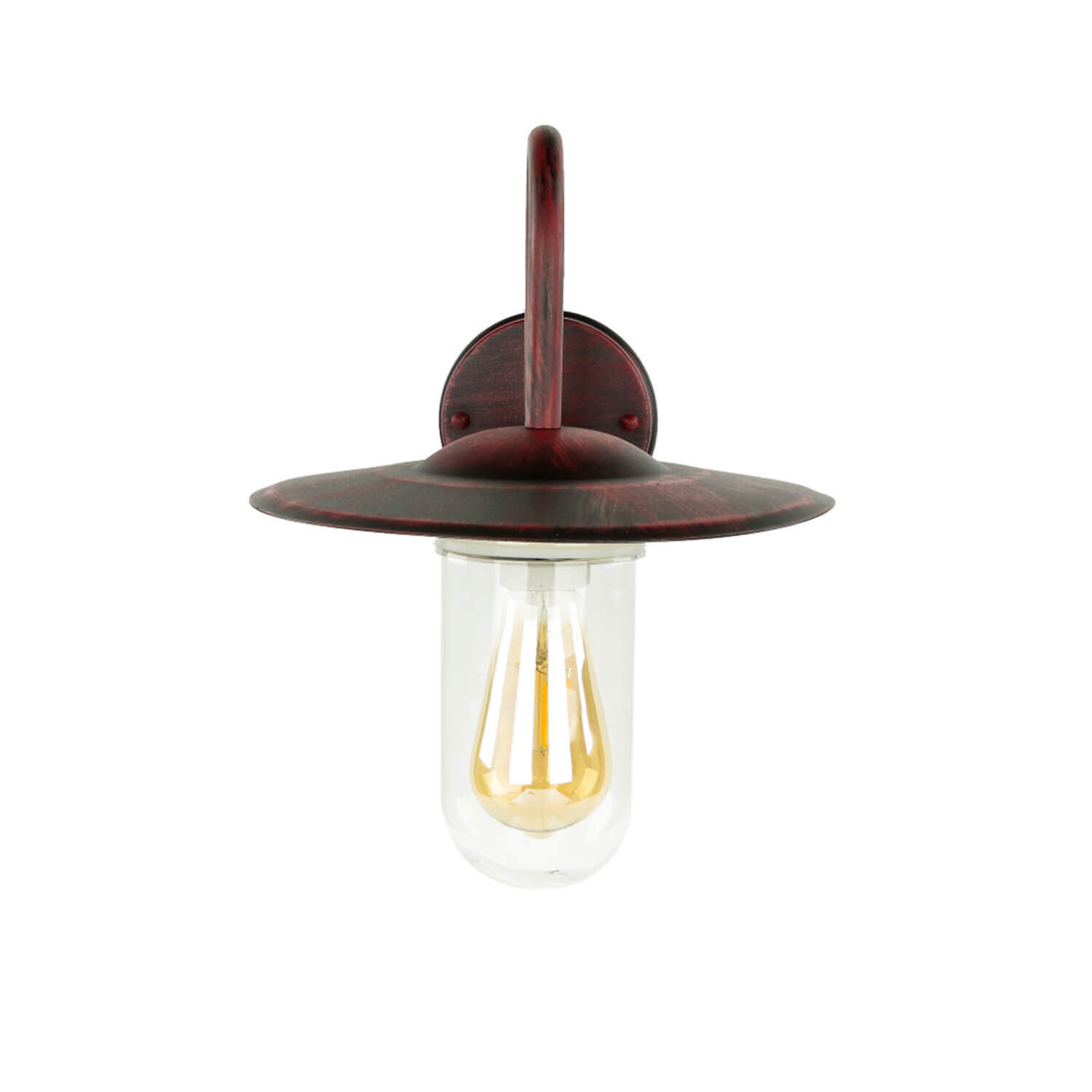 Wandlampe für Außen Schwarz Rot Antik E27 GÖTEBORG Leuchte, Licht, Lampe