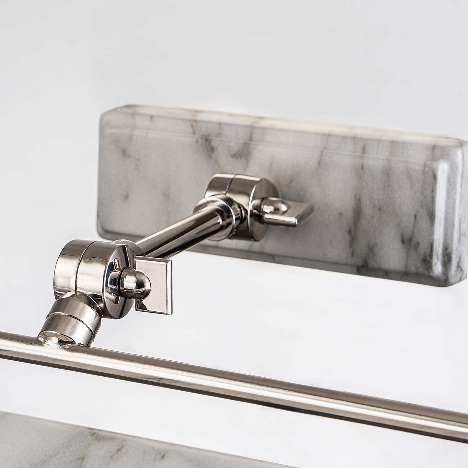 Bilderleuchte Metall verstellbar B: 44,5 cm Marmor Optik Sinken, Waschbeckenhahn