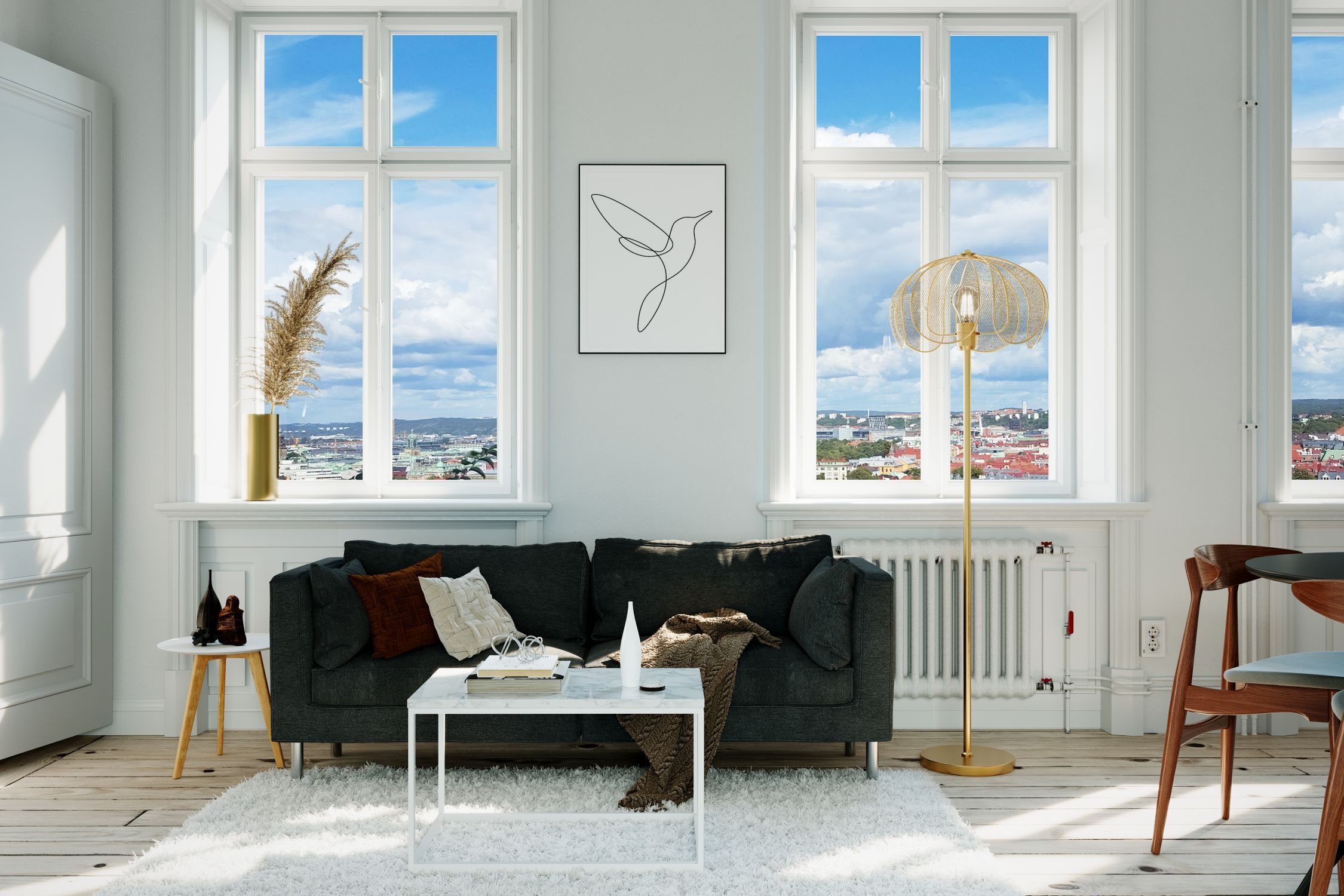 Fenster, Drinnen, Innenarchitektur, Couch, Mobiliar