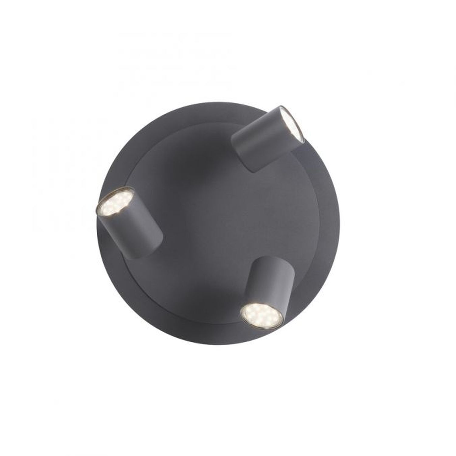Spot de plafond réglable métal noir GU10 Ø35 cm Adapter, Elektronik, Stecker