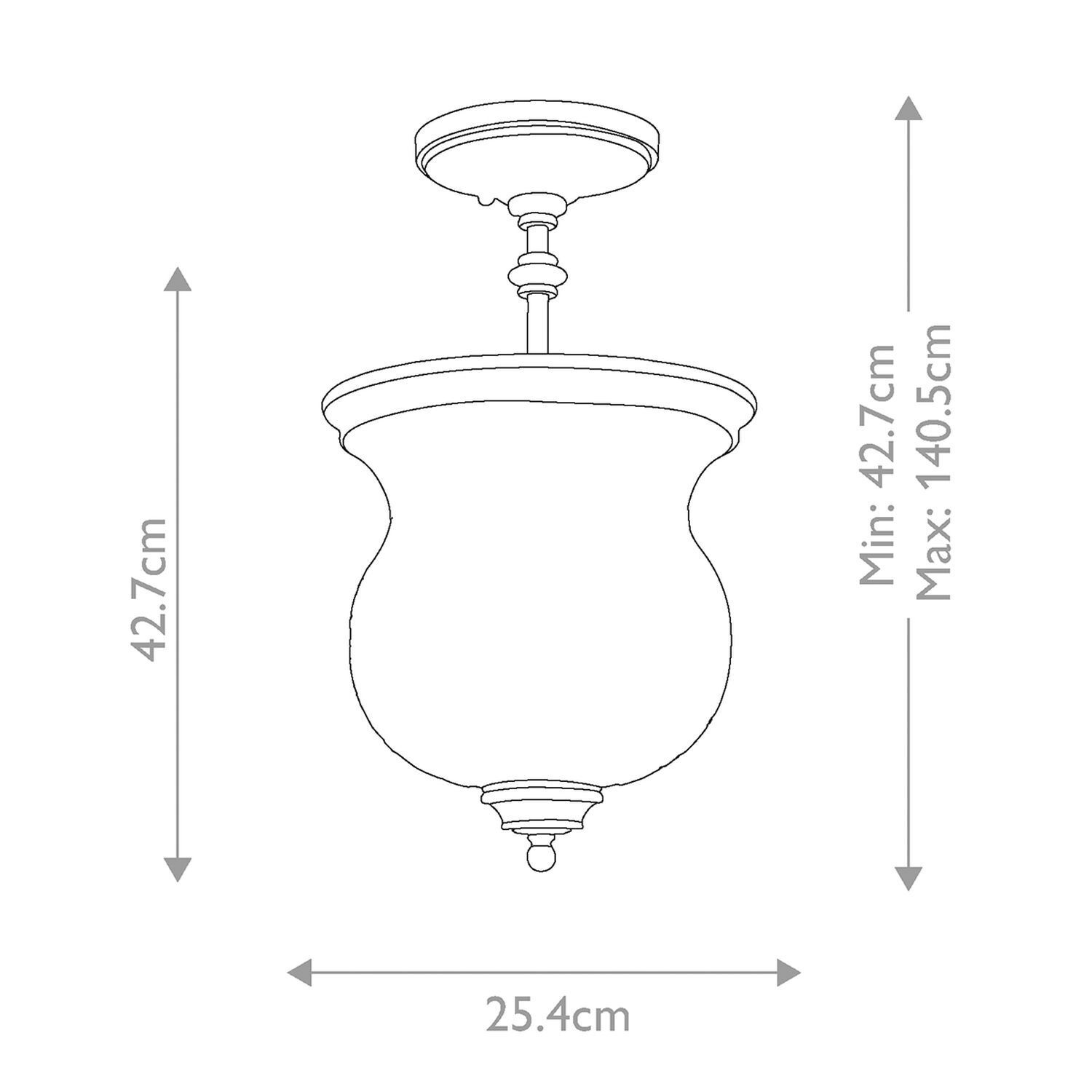 Deckenlampe Glasschirm D: 25,4 cm in Messing höhenverstellbar hängende lampe, deckenleuchte, glas-schirm, morning-lantern-stil, abmessungen 42,7 cm höhe