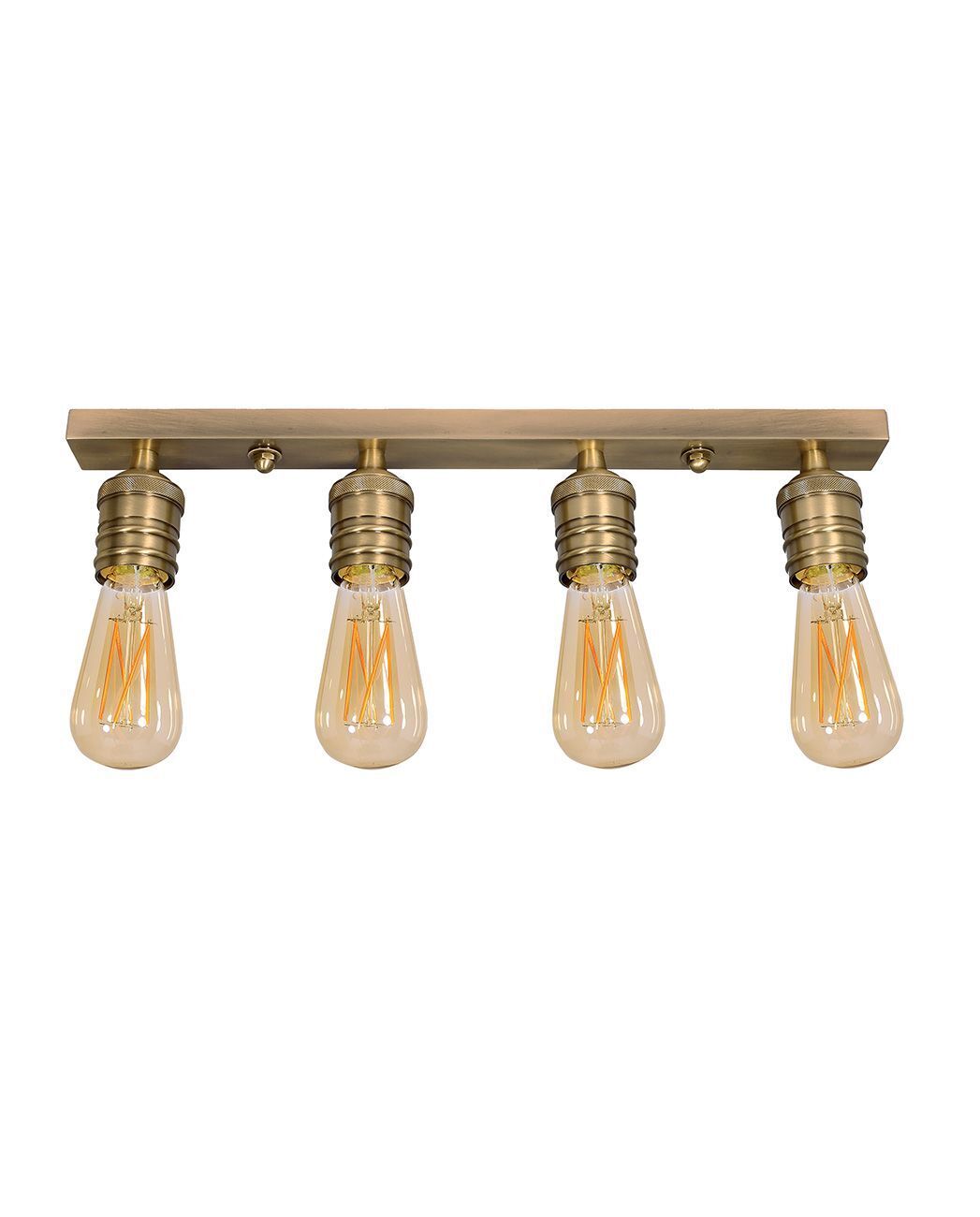 Plafonnier industriel LIGHT BULB en laiton