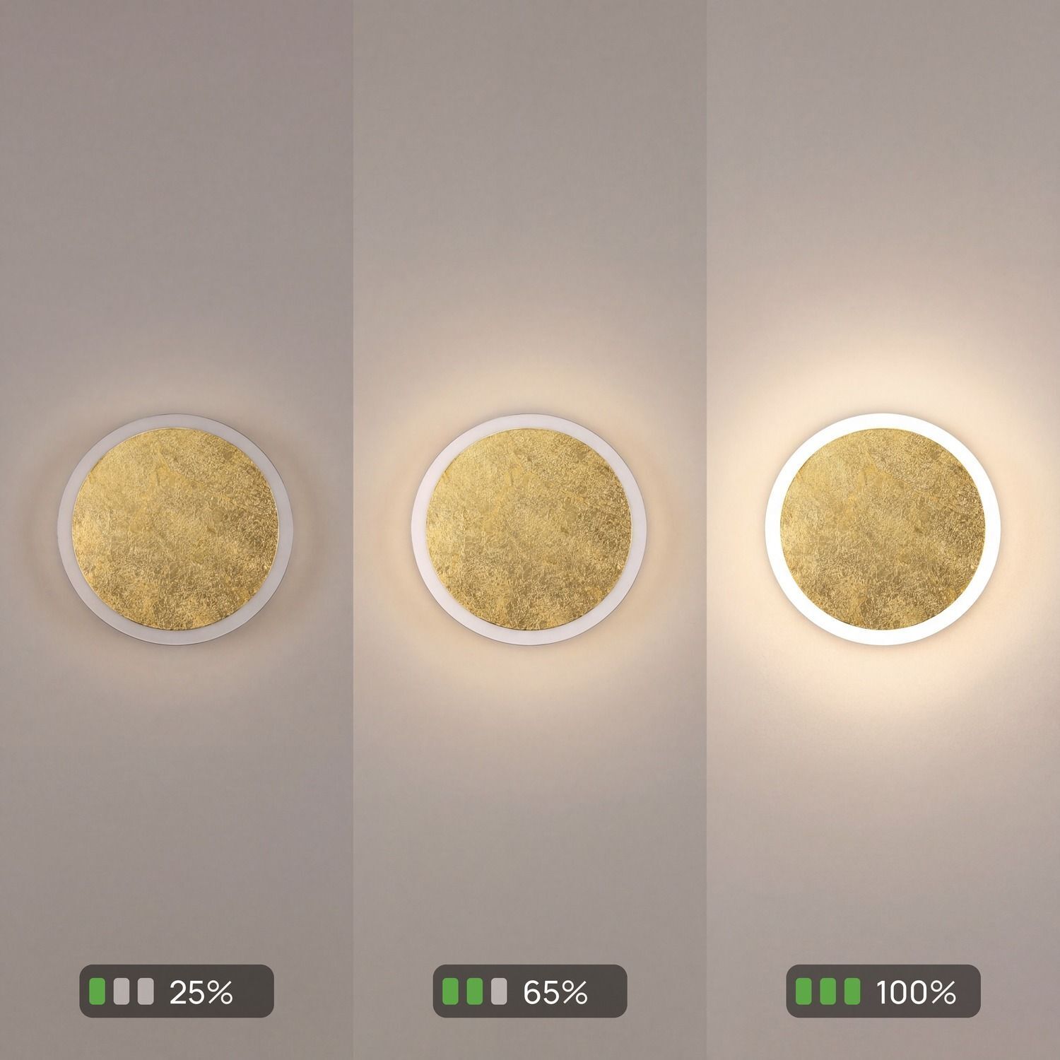 wandlampe, rund, gold, leuchte, lampe