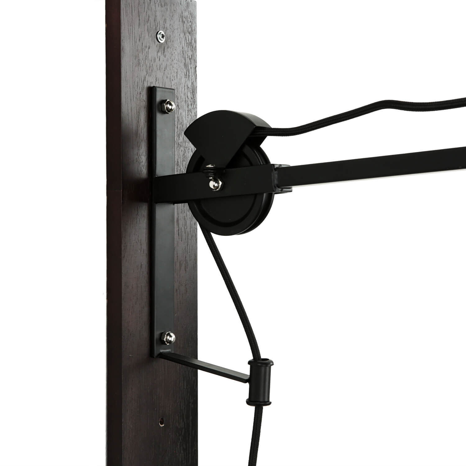 Verstellbare Wandlampe Industrie Design Holz Metall Elektrisches Gerät, Mikrophon