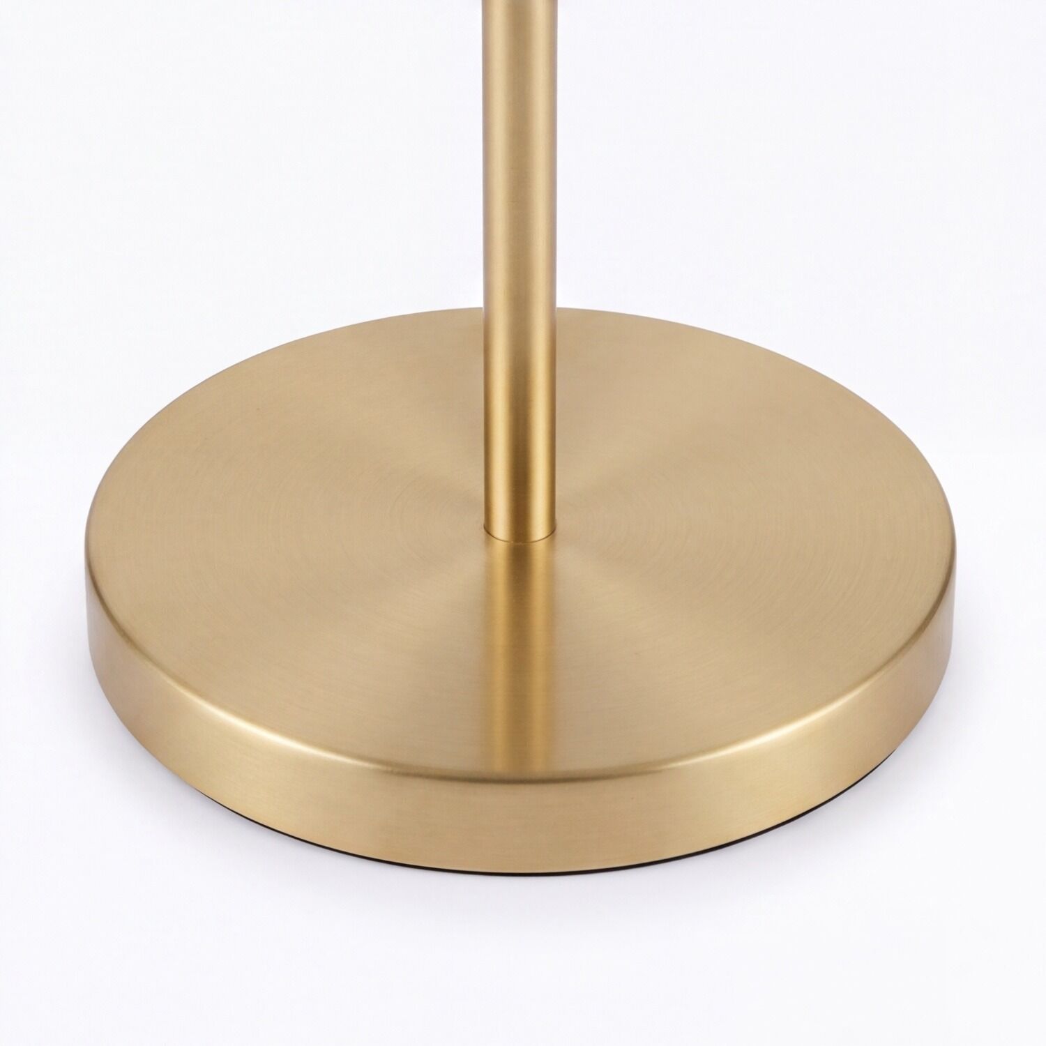 le126690-stehlampe-terrasse-wohnzimmer-schlafzimmer-flur-aussen-metall-stoff-gebuerstet-modern-gold-weiss-pink-06 Bodenplatte, Metall, Messing, Gold, Lampensockel