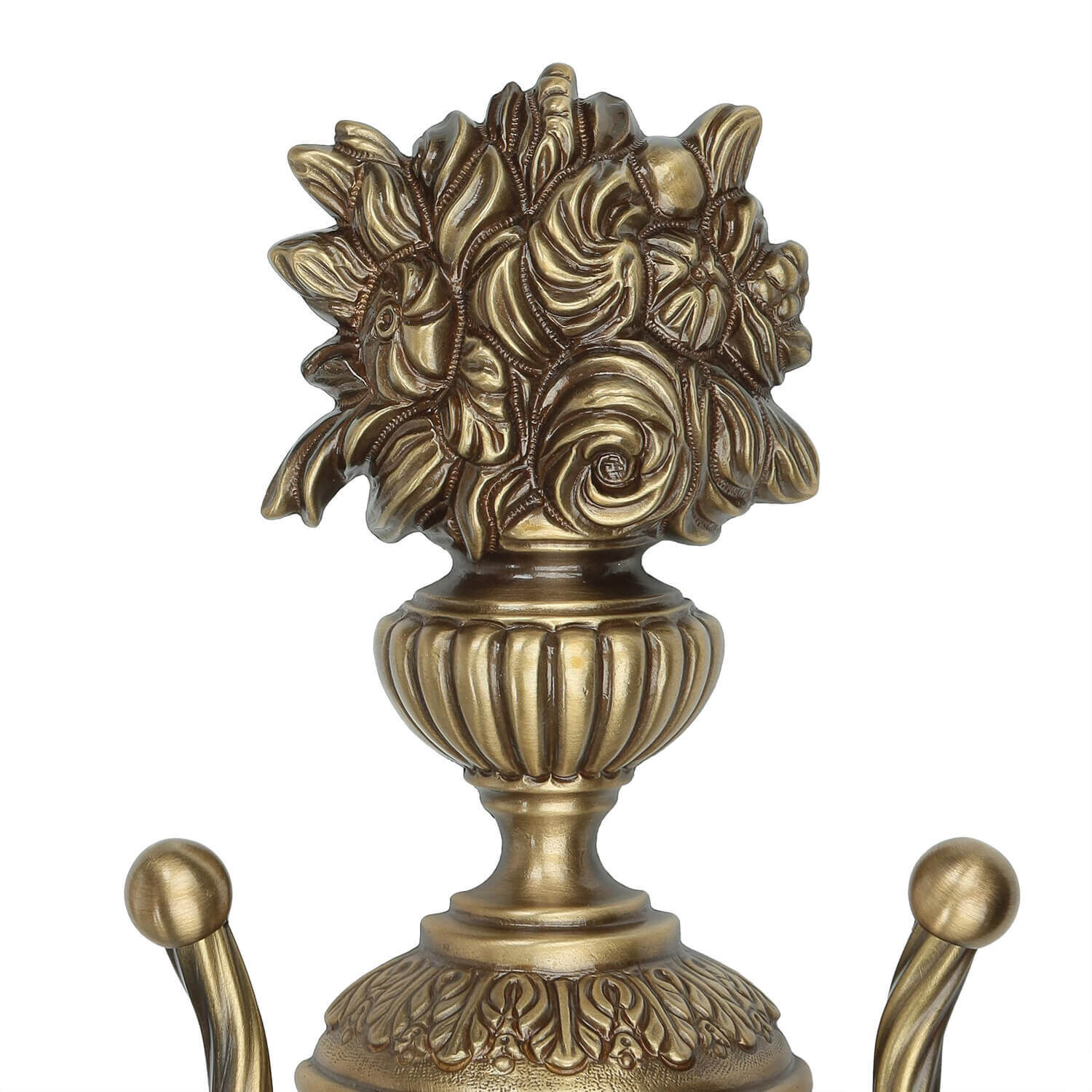 Applique 2flmg blanc en laiton véritable Bronze