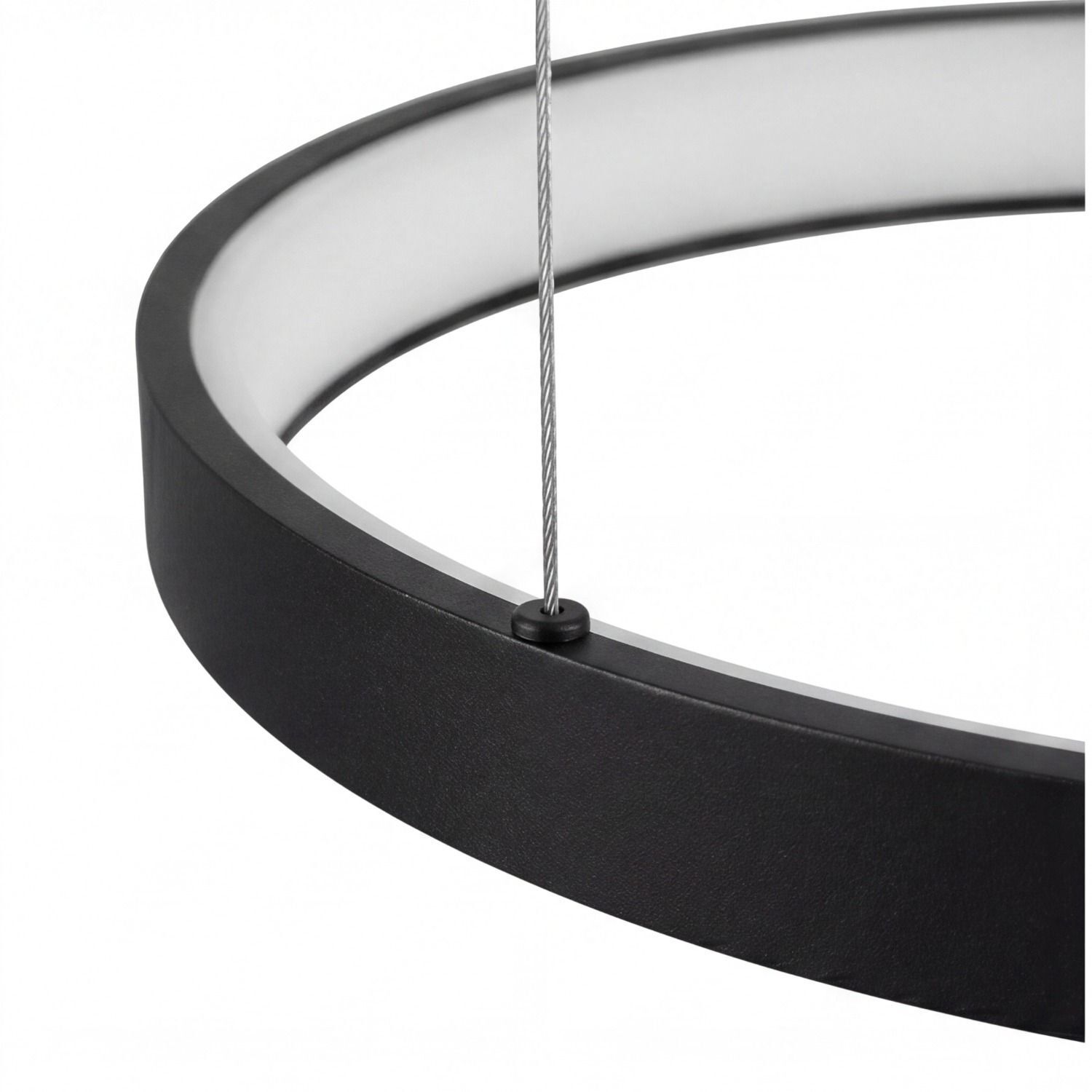 pendelleuchte-wohnzimmer-esszimmer-kueche-flur-innen-metall-modern-minimalistisch-dimmbar-schwarz-le127636-4 pendant, ring, drähte, aufhängevorrichtung, rahmen