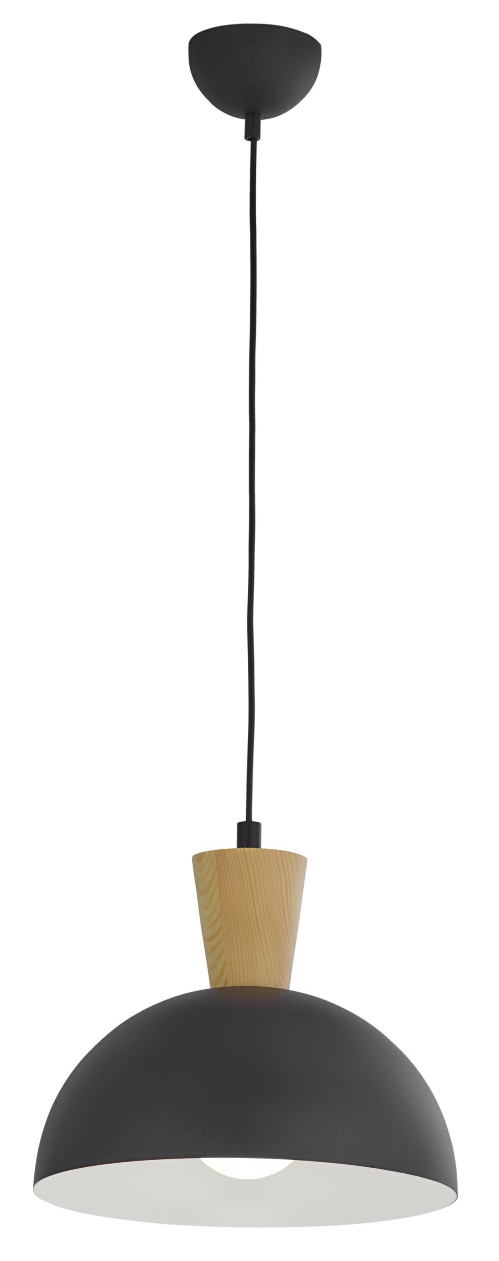 Lampe à suspension rétro en métal Ø31cm rond E27 confortable