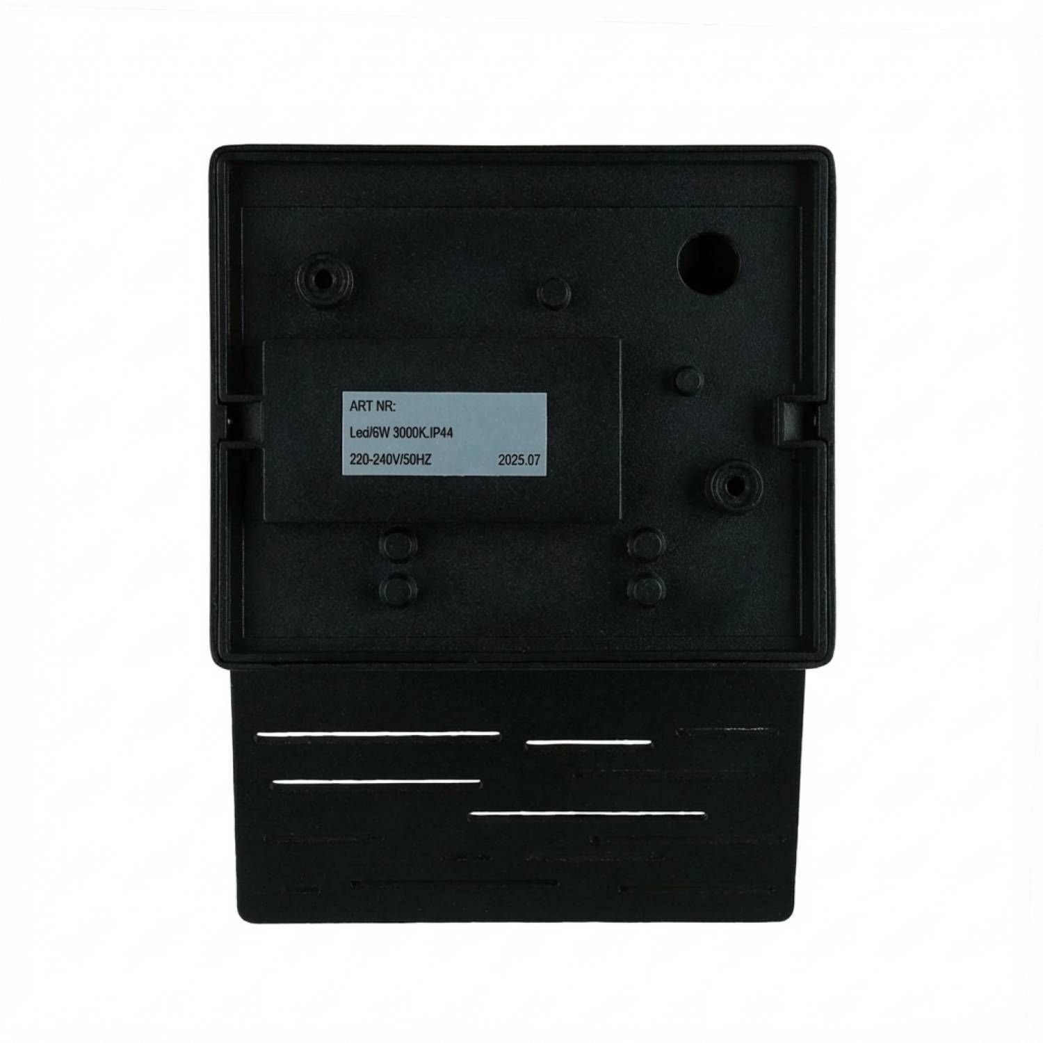 LED Außenwandleuchte IP44 Aluminium Glas 6 W 700 lm LED, Außenbereich, Lampe, Schwarz, IP44
