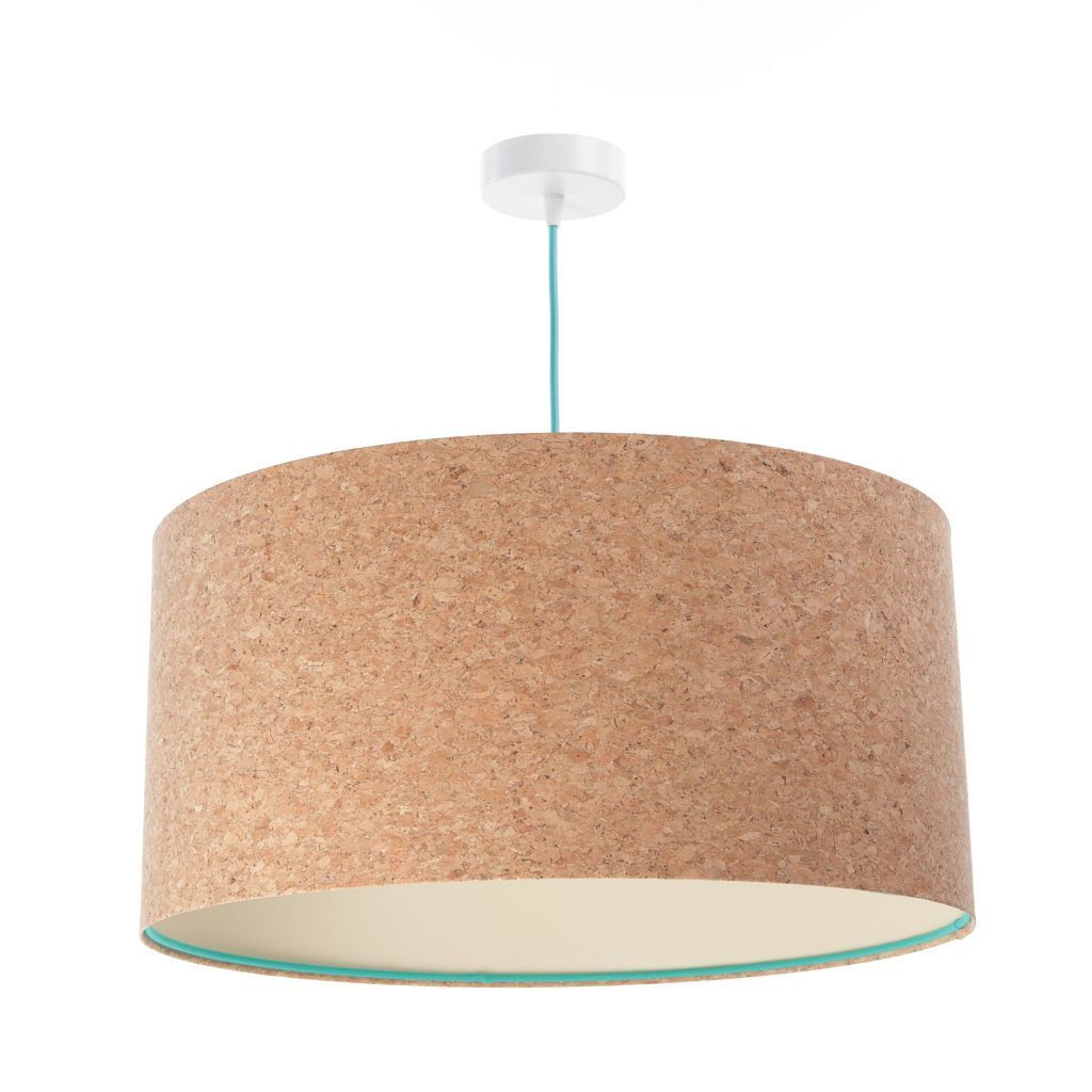 Hängelampe rund Ø 40 cm Kork Modern E27 Boho Style