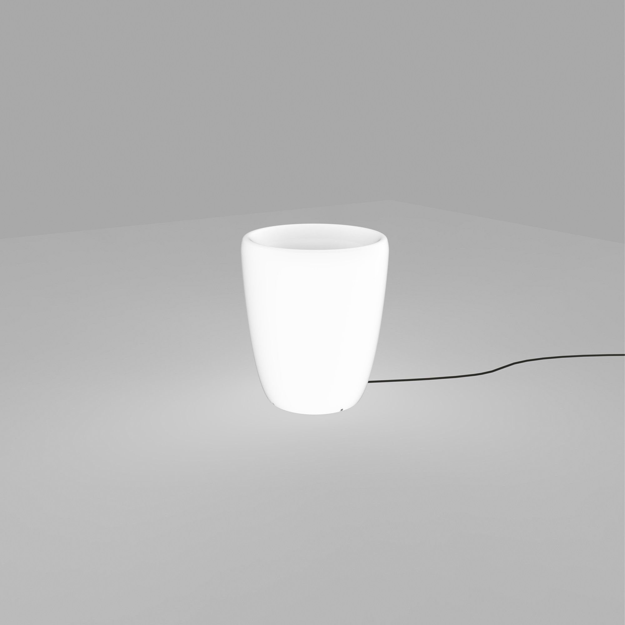 Tasse, Becher, Keramik, weiß, Kabelzug