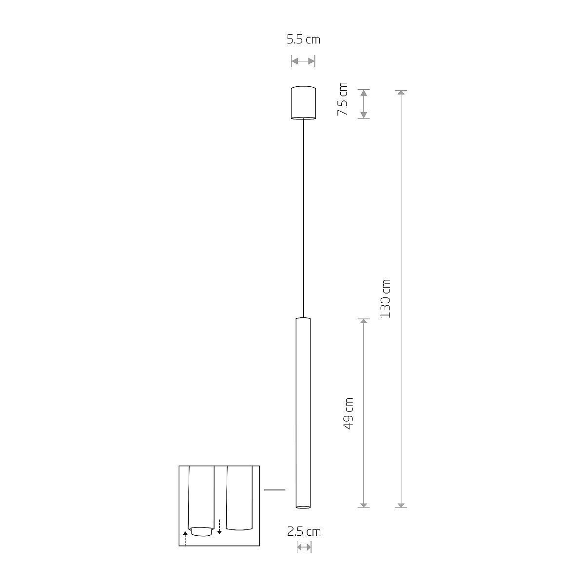 Schlichte Pendelleuchte CULT Messing Lampe