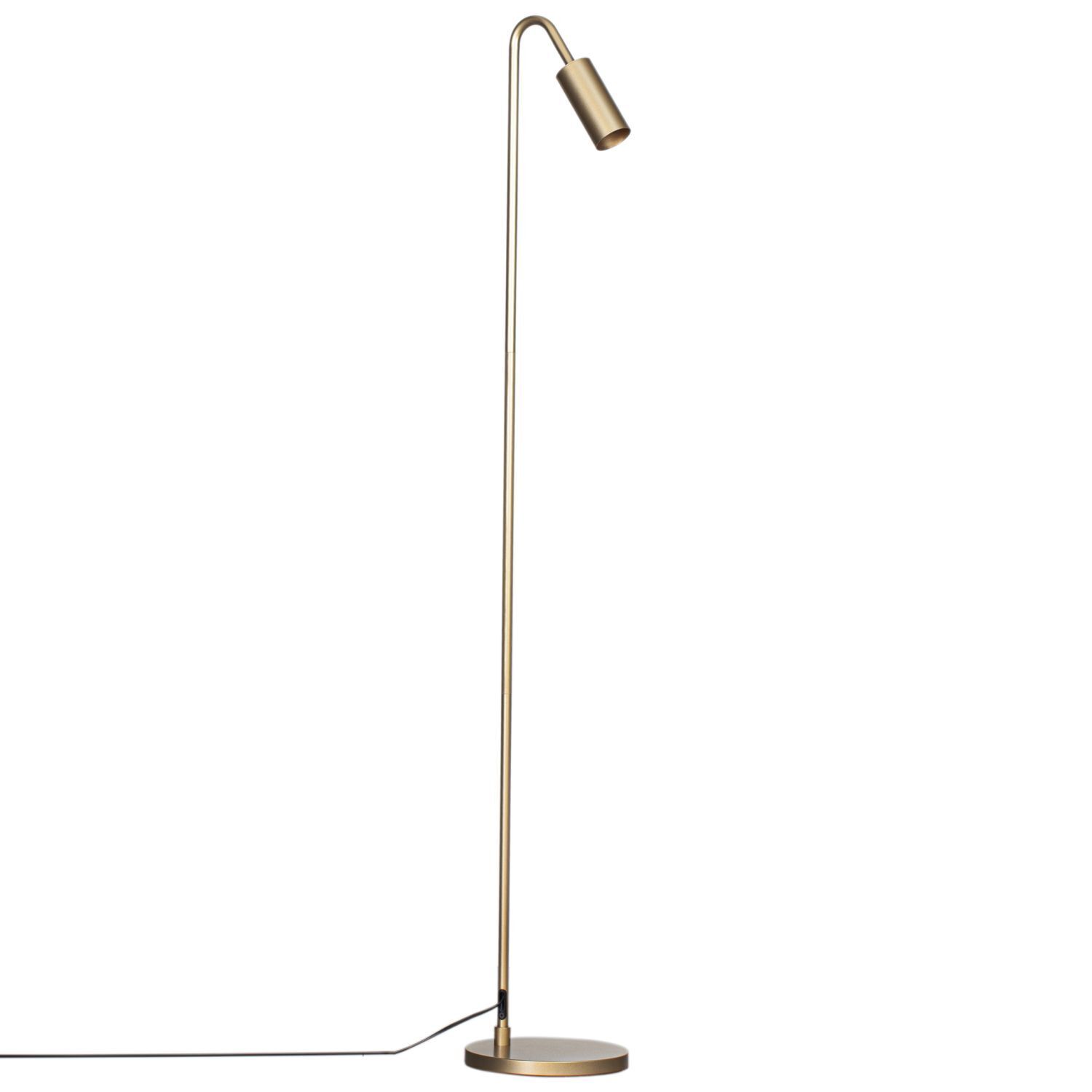 Stehleuchte klein 146 cm in Gold GU10 Metall Retro