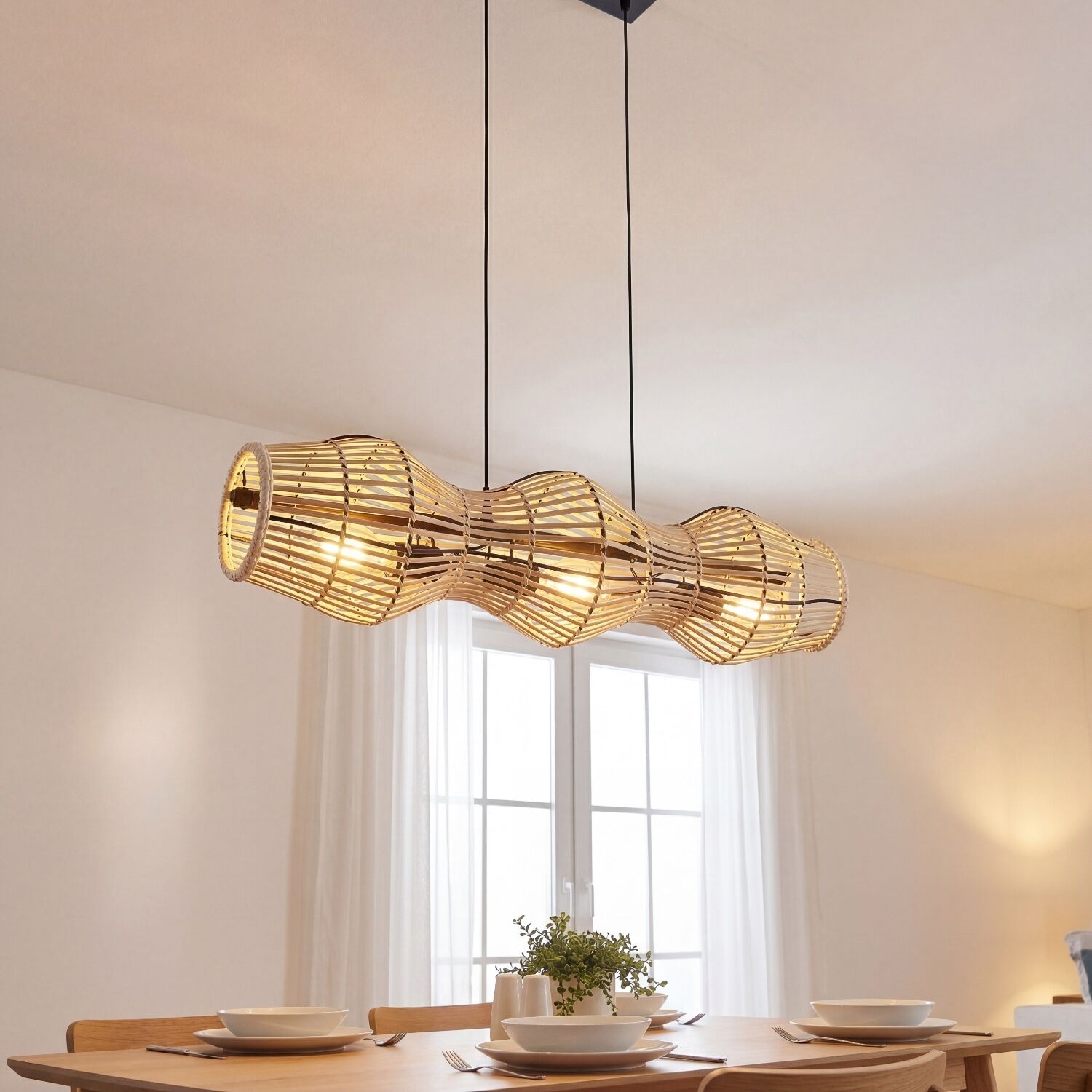 Pendelleuchte, Holzlampe, Wandleuchte, hängende Leuchte, Spiral-Design