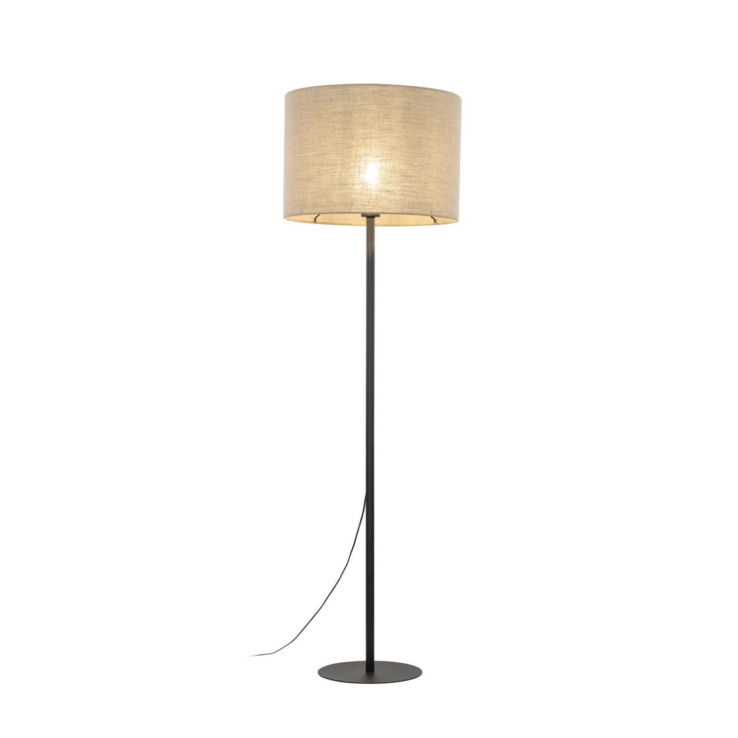 Lampadaire 165 cm Ø 50 cm Métal Jute E27 MARINUS Lampe, Lampenschirm
