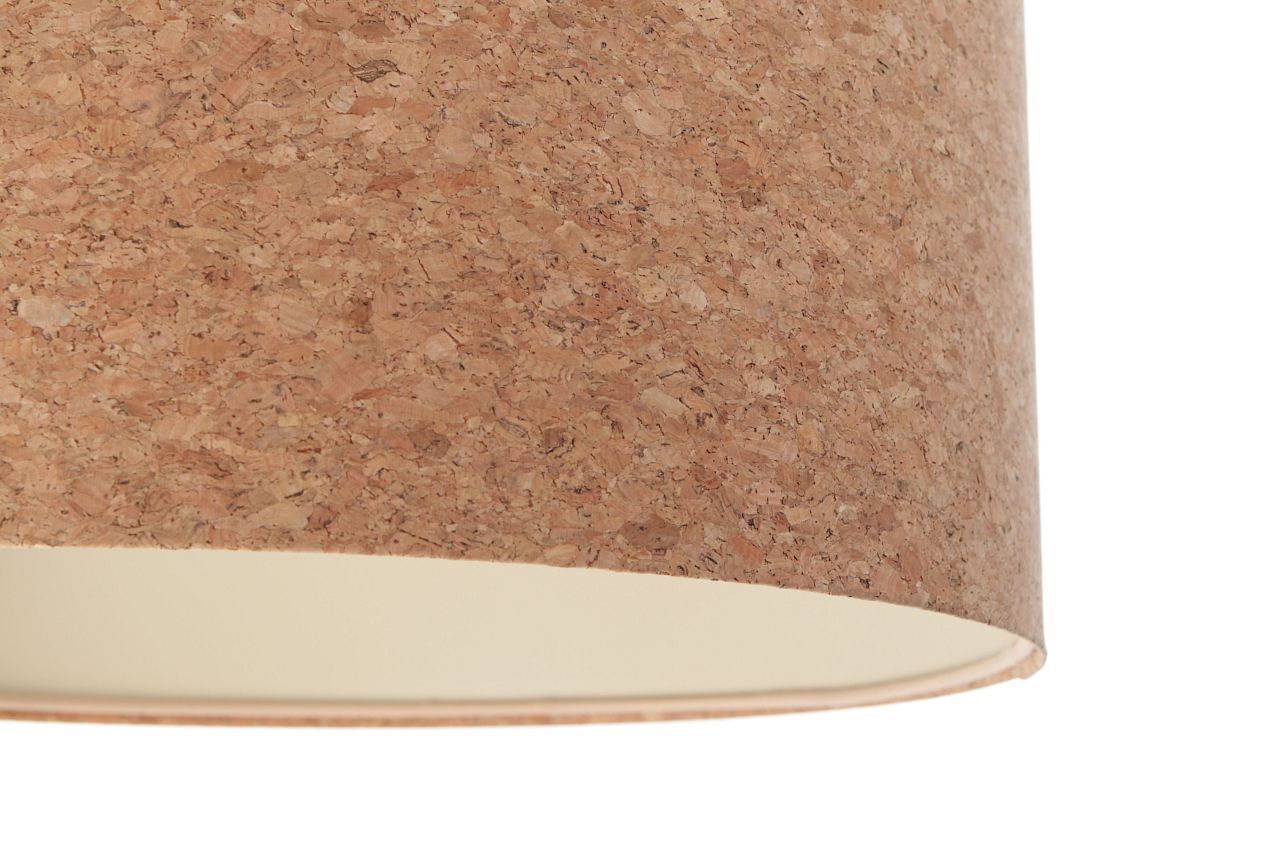 Pendelleuchte Natur Weiß E27 Ø 30 cm Kork Modern Lampe, Lampenschirm, Drinnen, Innenarchitektur