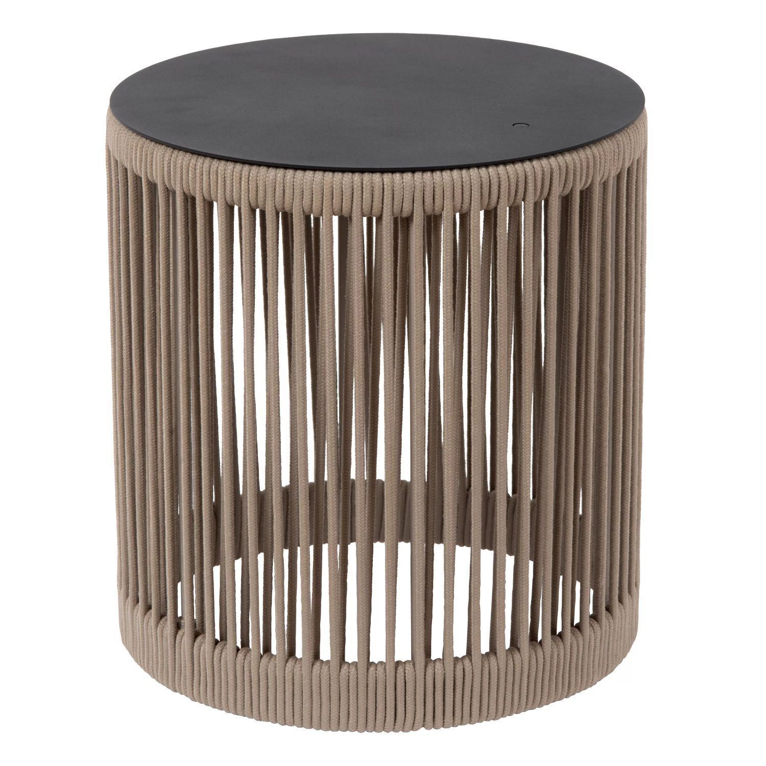 LED Akku Stehleuchte Taupe 3000 K IP44 Hocker Tisch Moebel, Kaffeetisch, Tabelle