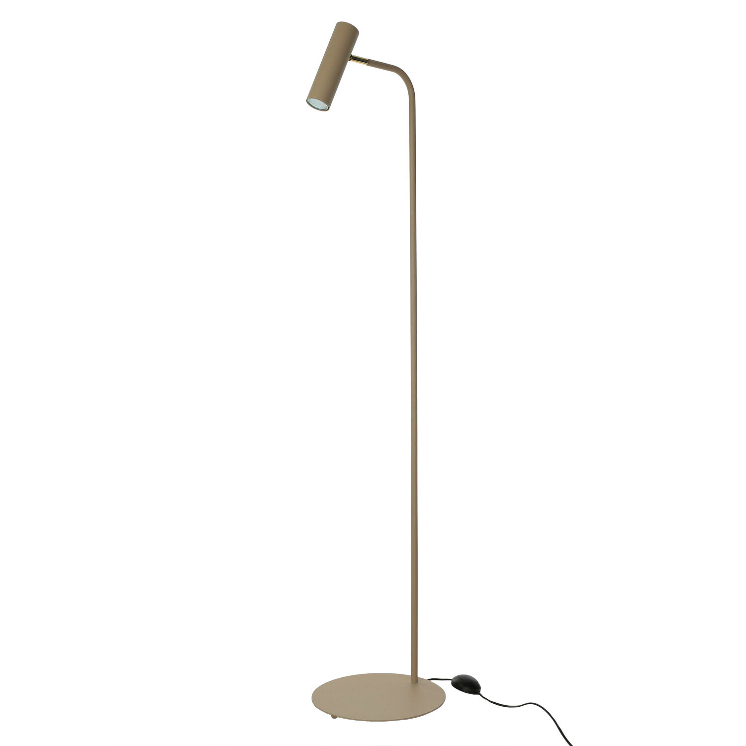 Stehlampe Metall GU10 verstellbar 159 cm in Beige Gold Lampe, Elektrisches Gerät, Mikrofon