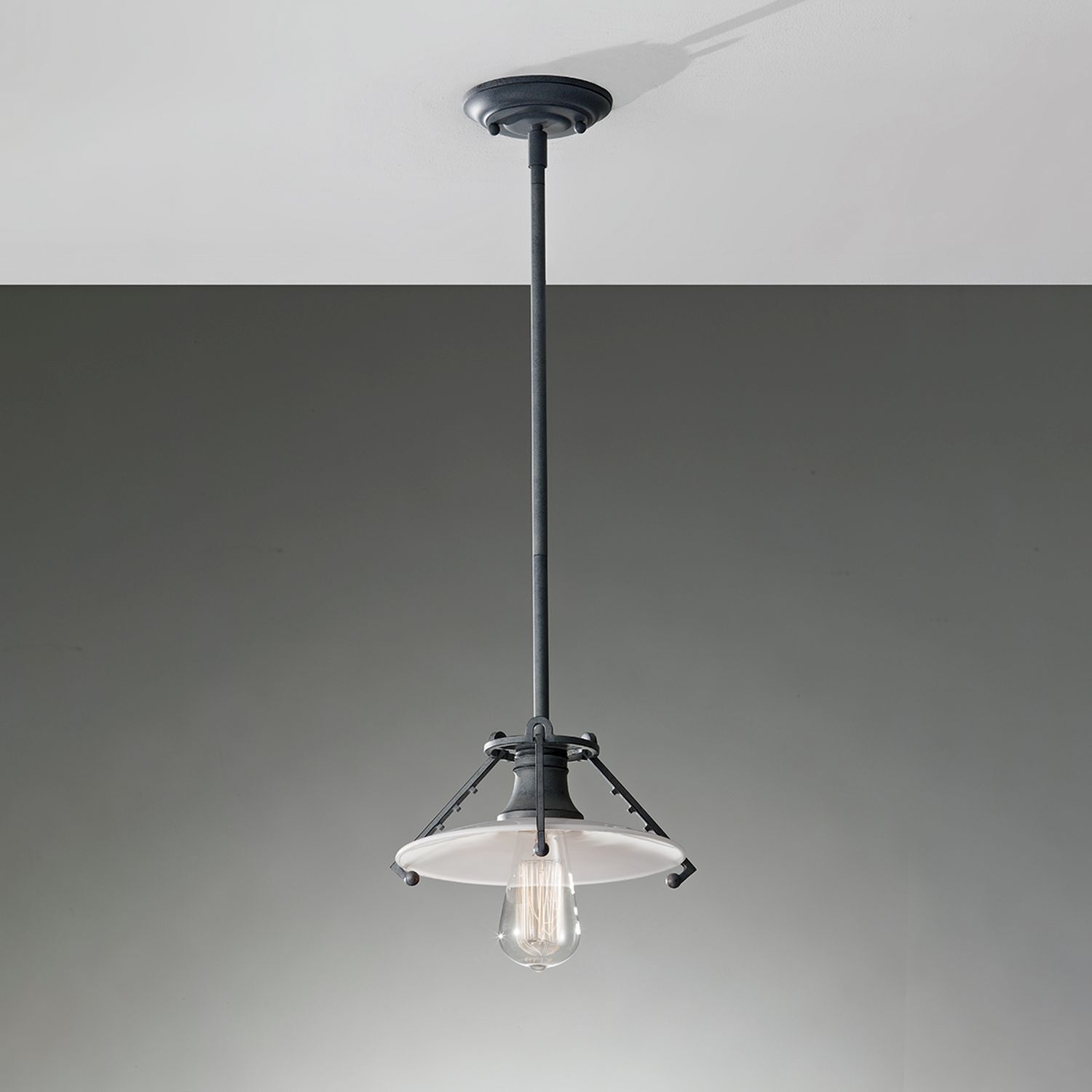 Lampe de plafonnier en métal pour E27 Ø25cm design industriel