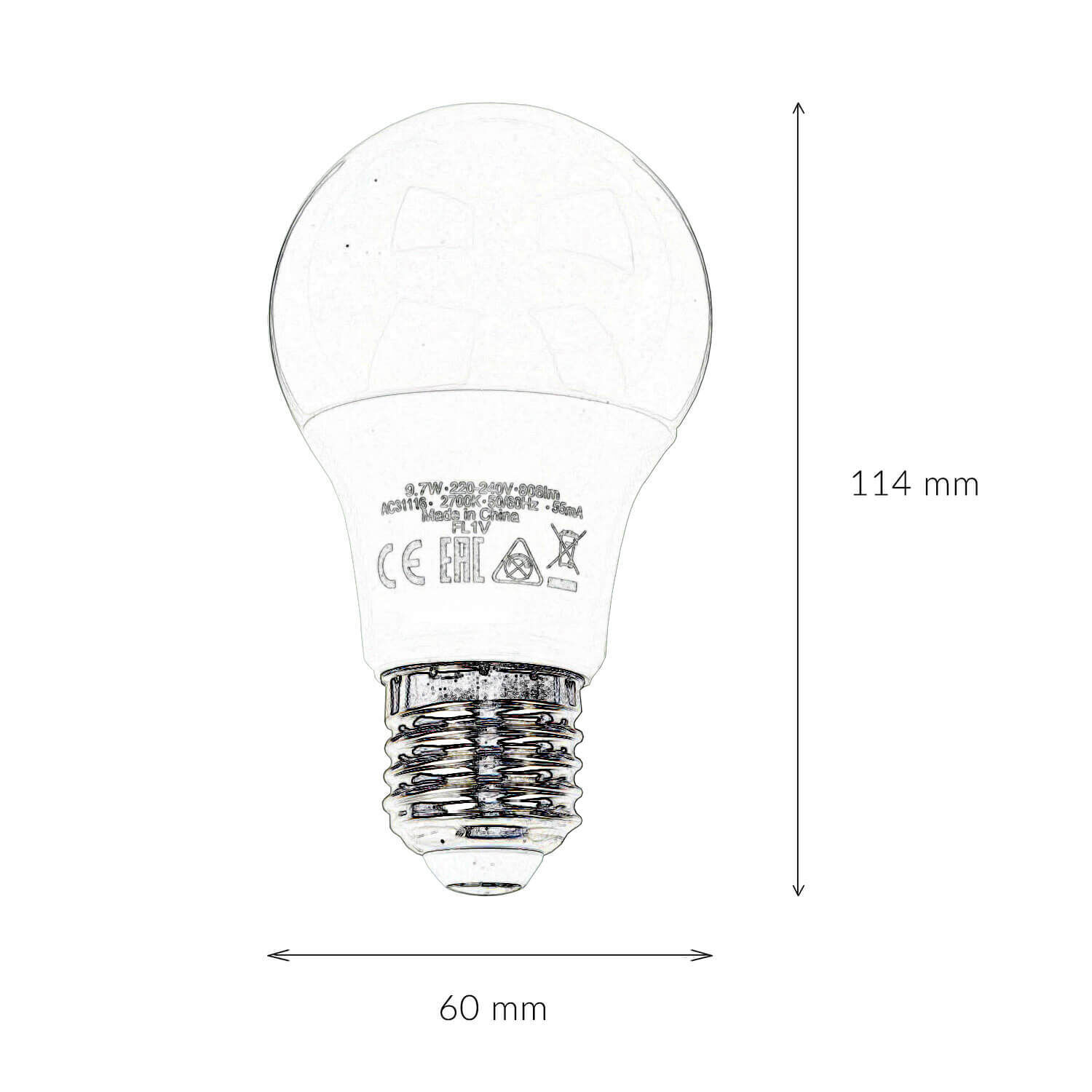 LED Leuchtmittel E27 Farbwechsel Dimmer Fernbedienung 9,7W - LM117