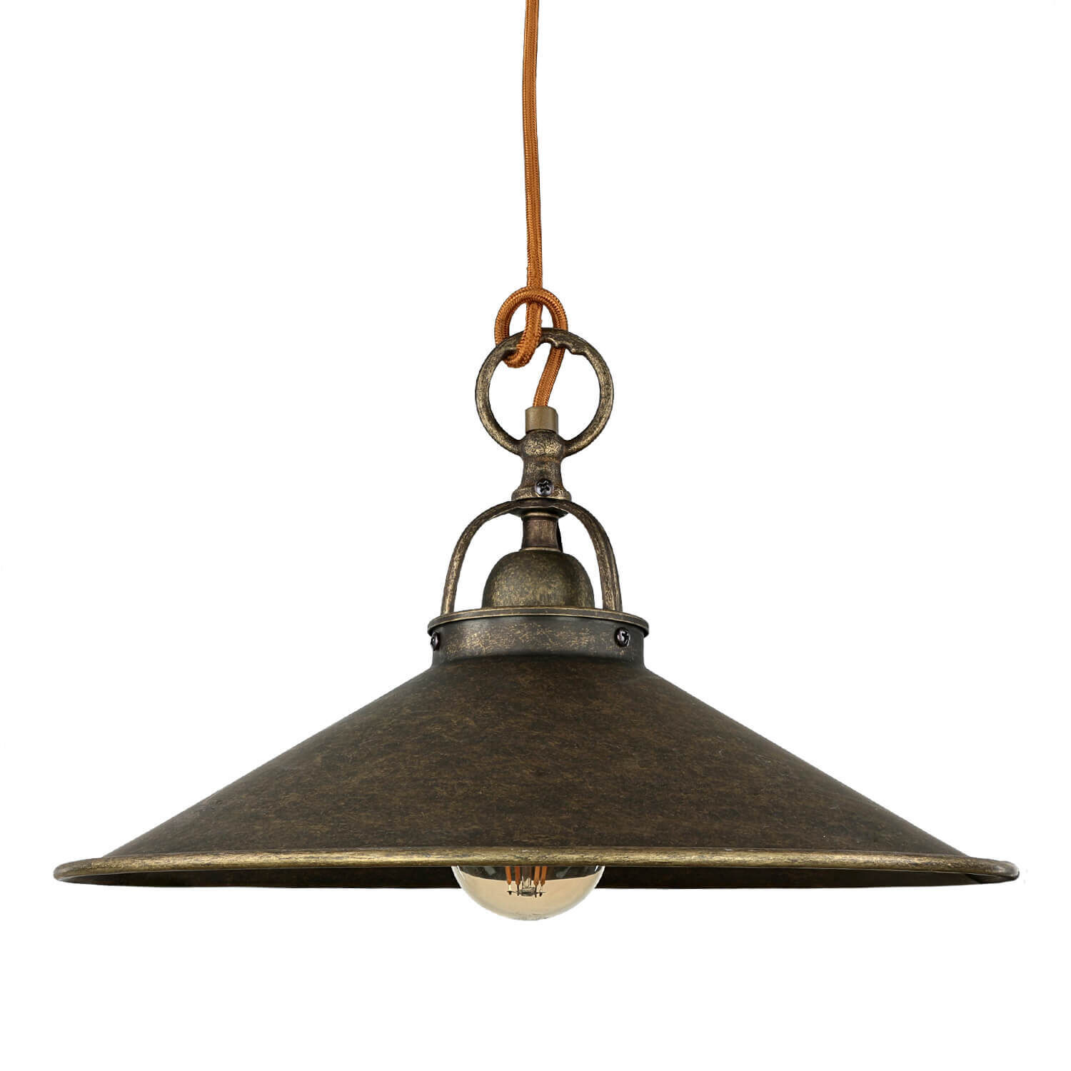 Höhenverstellbare Hängeleuchte Rustikal Bronze Antik Lampe, Kronleuchter