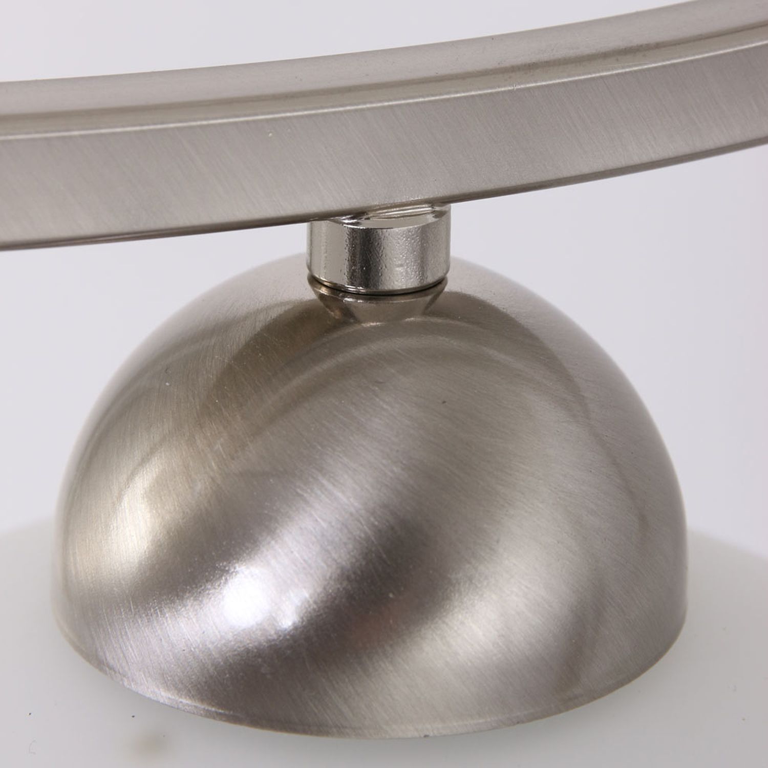 Deckenleuchte blendarm Metall Glas in Stahl Weiß 112 cm
