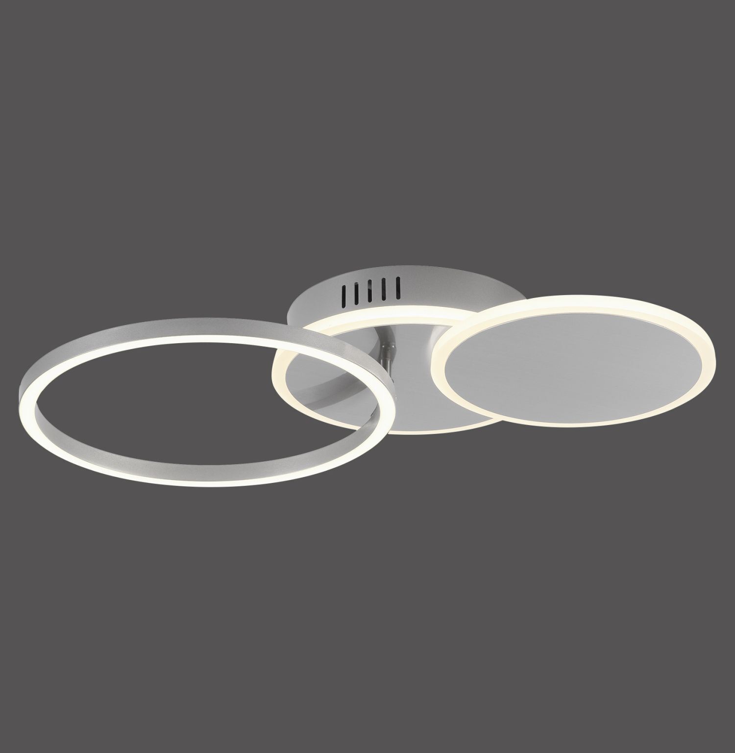 Lampe de plafonnier LED en acier métal blanc chaud 26 W mobile Deckenleuchte