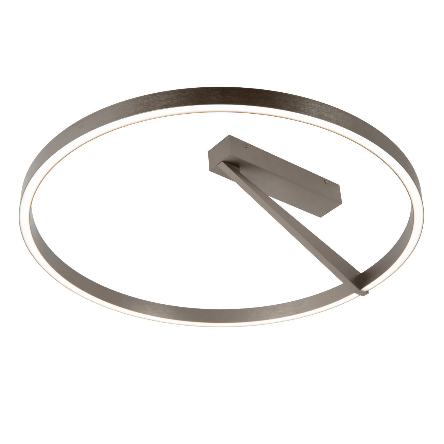 LED Deckenleuchte Fernbedienung 2200 K L:60 cm edel Ring, Deckenleuchte, LED, Metall, Rund