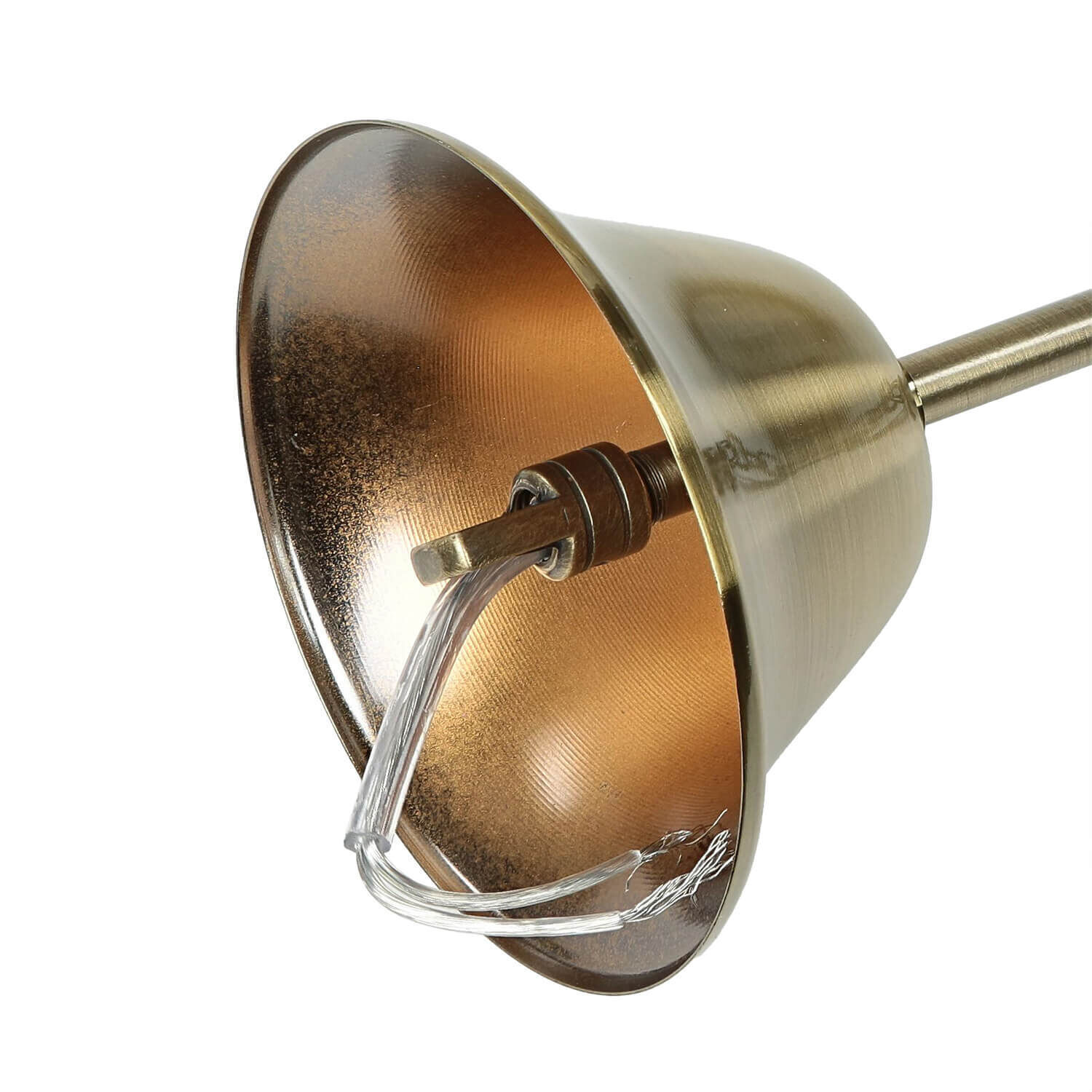 Deckenleuchte Metall Glas 3x E14 Ø 30 cm rund Deckenlampe, Wandlampe, Metall, Bronze, Glühdraht