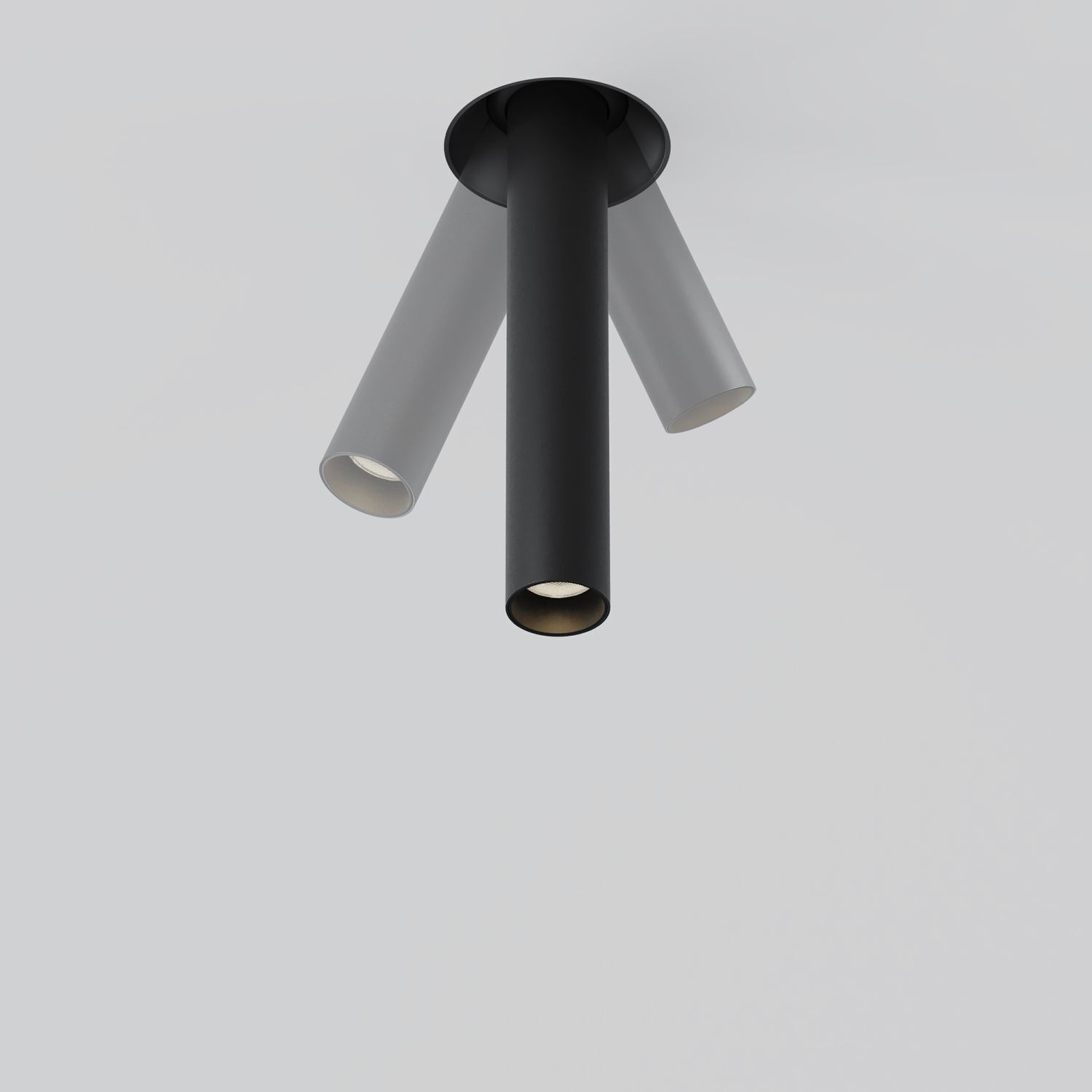 Deckenleuchte, Wandleuchte, LED, Schwarz, Röhrenform