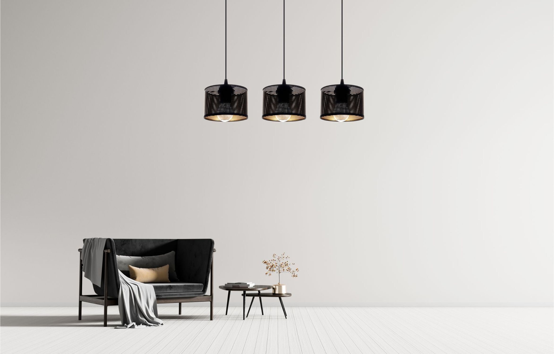 sofa, wohnzimmer, lounge, couchtisch, pendelleuchten