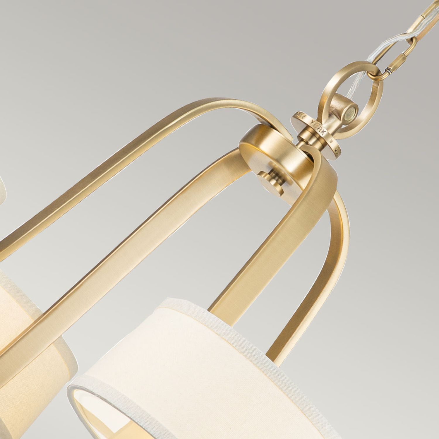 Kronleuchter Metall Glas LED G9 Ø 77,5 cm 3000 K warmweiß Lampe, Gold, Hängevorhang, Metall, Kette