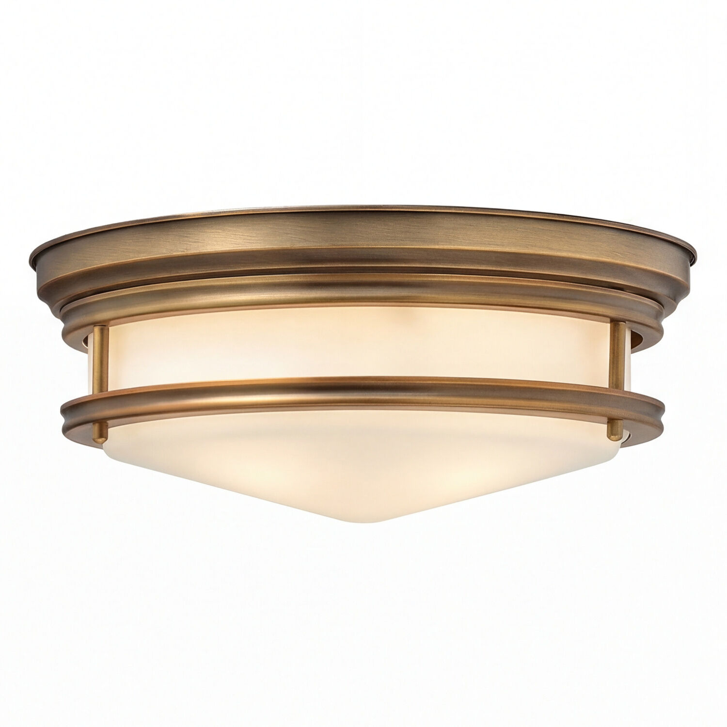 deckenleuchte-deckenlampe-coban-3-flammig-bronze-gebuerstet-weiss-jugendstil-596-1 Deckenleuchte, Industriell, Bronze-Finish, Weiß glas, Rundlich