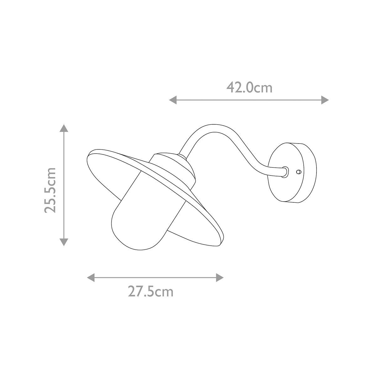 Wandlampe außen Bewegungssensor Edelstahl Glas IP44 E27 Weiß