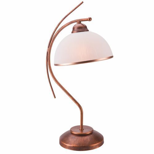 Elégante lampe de table KALONA brun Art Nouveau 49cm