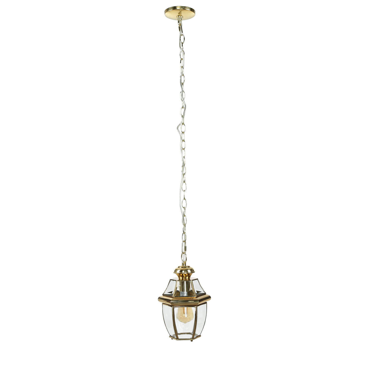 Outdoor Hängeleuchte Messing Glas Vintage Design E27