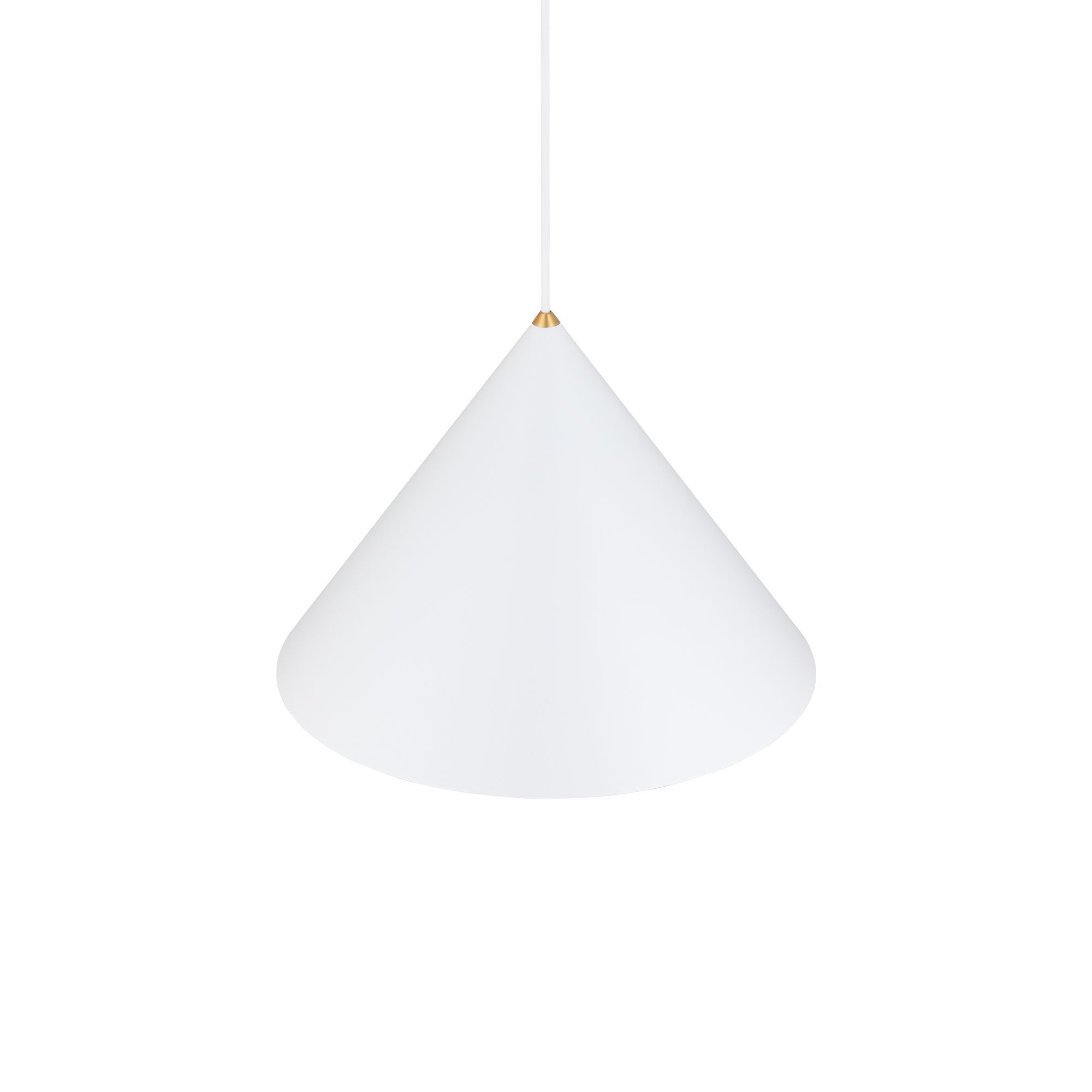 lamp, pendant, white, cone, lighting