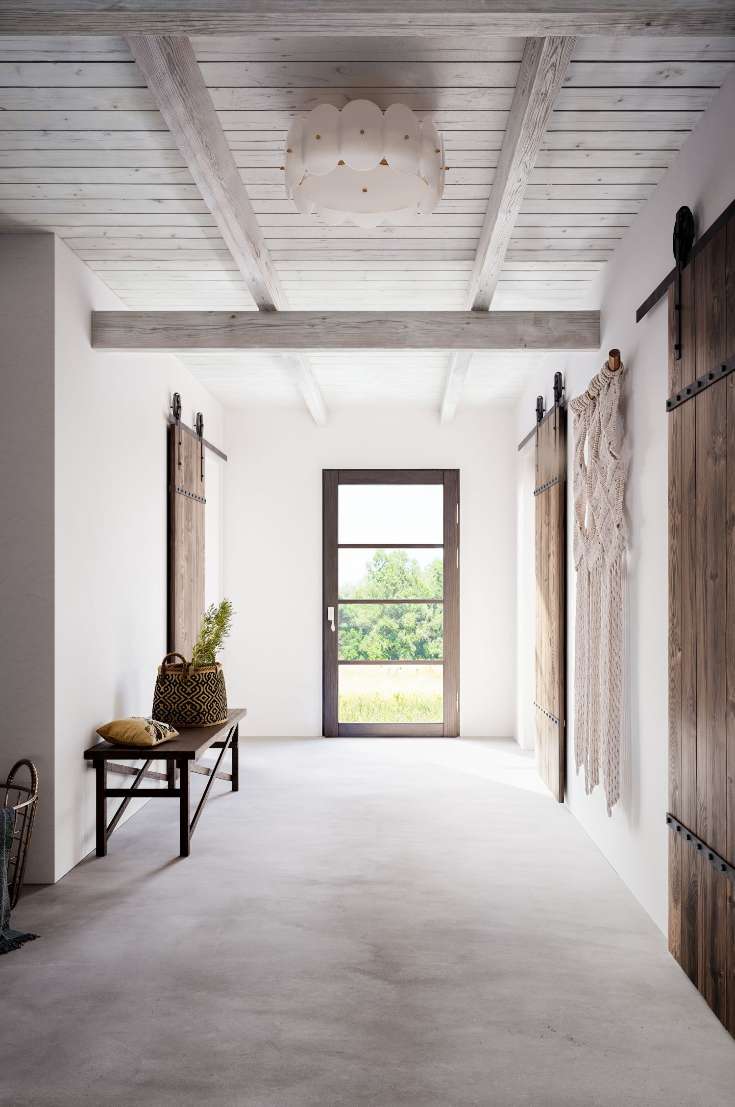 Deckenlampe Metall Glas E27 D: 53 cm in Messing Weiß rund Drinnen, Innenarchitektur, Fußboden, Bodenbeläge