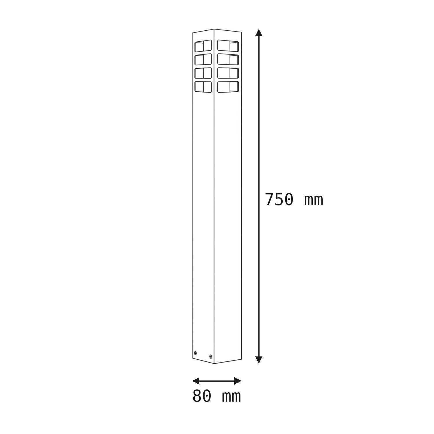 le51554-stehlampe-wegeleuchte-terrasse-garten-aussen-metall-kunststoff-modern-ip54-schwarz-08 höhe 750 mm, quadrape, stahlrohr, leiter, gelb?