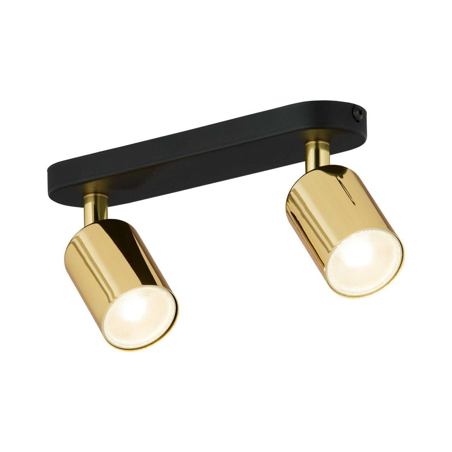 deckenleuchte, spotlights, goldfarben, metall, zwei-licht