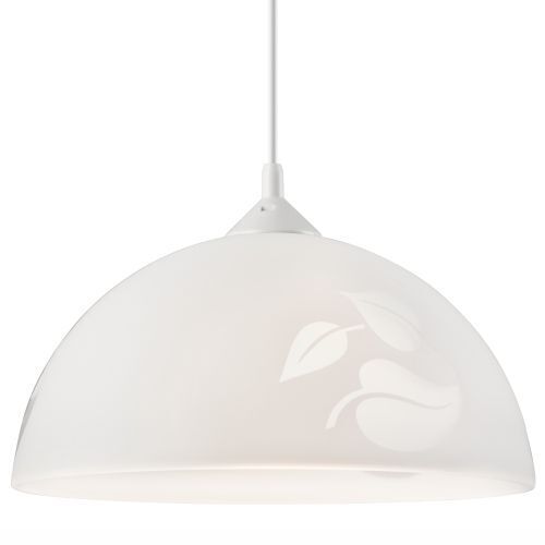 Suspension Gris Rétro ronde Table à manger Verre Lampe