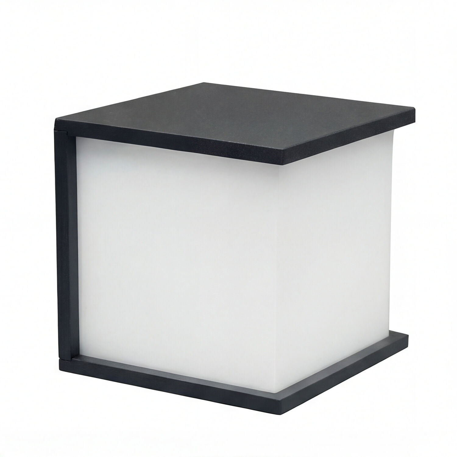 aussen-wandleuchte-aussenlampe-daisy-1-flammig-anthrazit-weiss-bauhaus-02 Tischleuchte, Lichtwürfel, schwarz, weiß, minimalistisch
